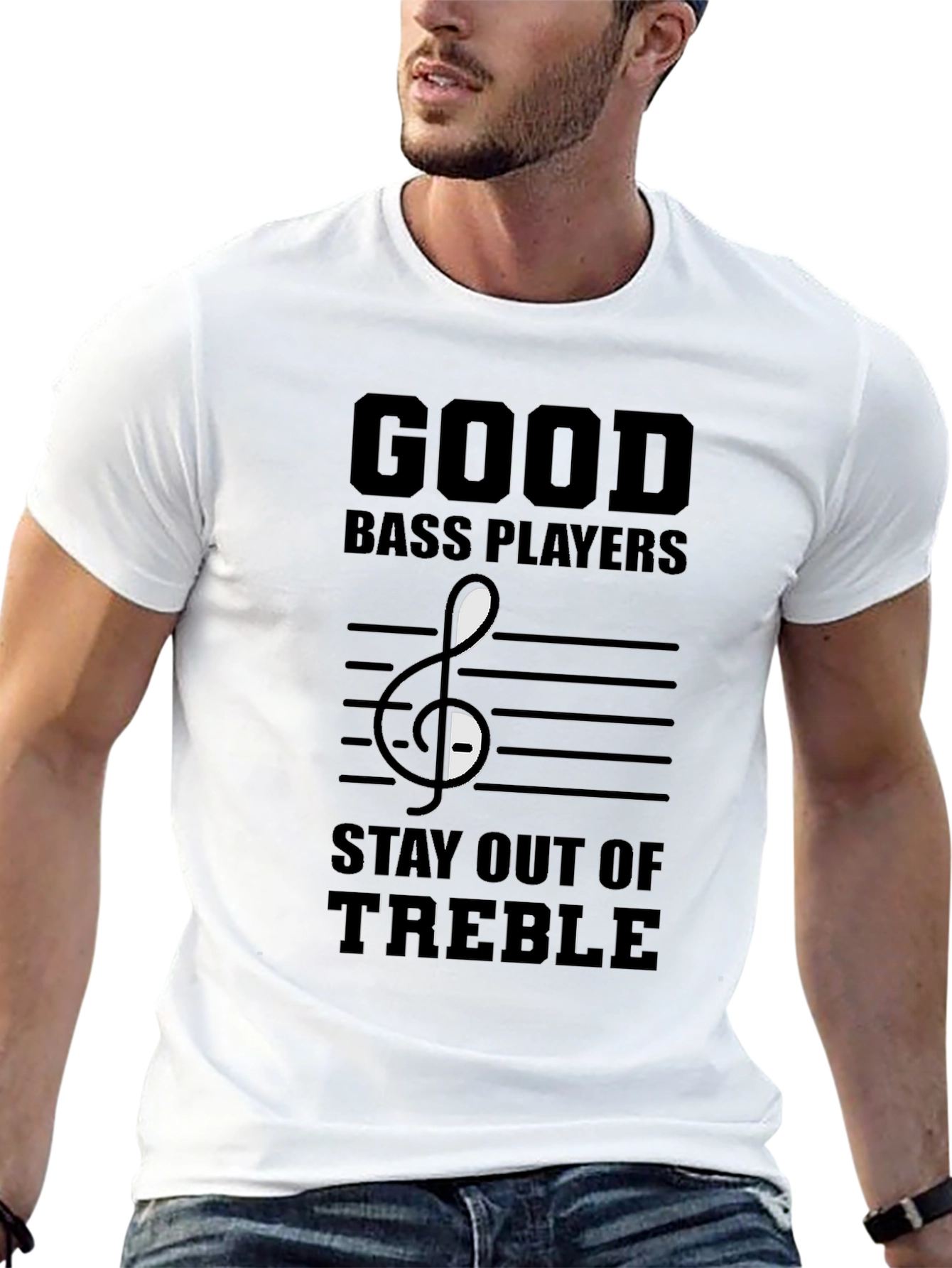 Good Bass Players T-Shirt - Musical Humor Tee