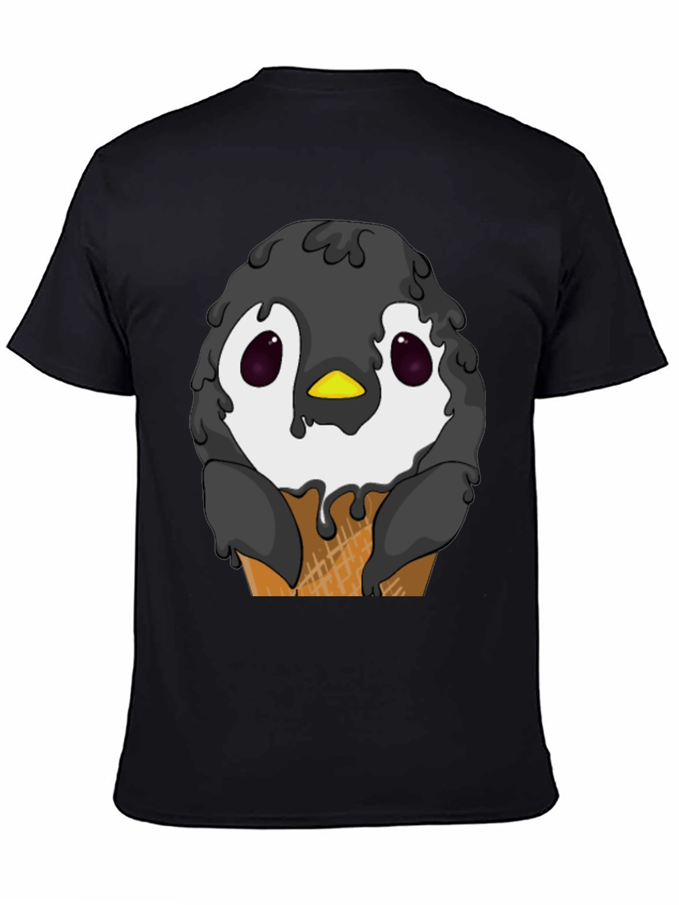 Penguin Ice Cream Cone Graphic T-Shirt