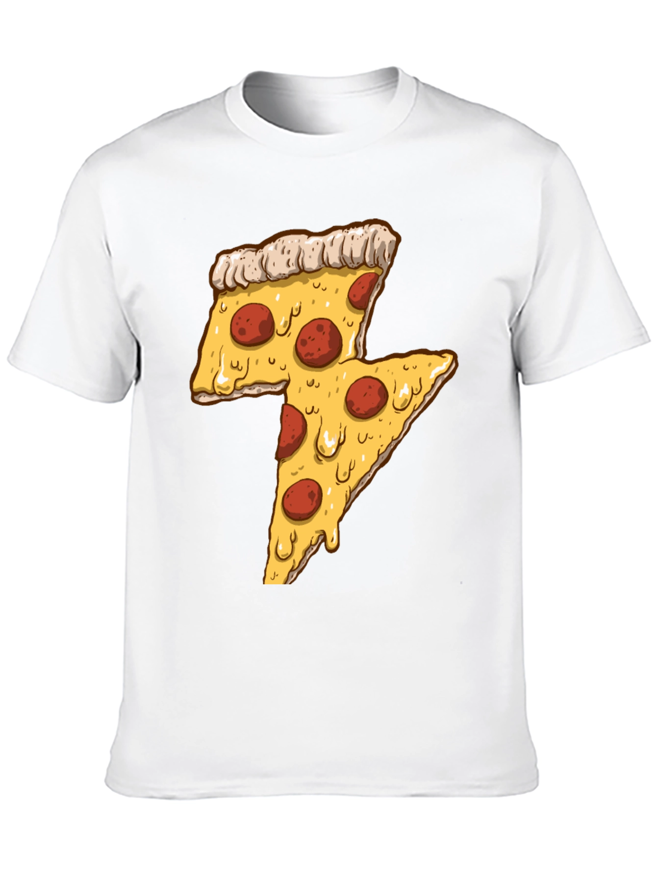 Pizza Lightning Bolt Graphic Tee
