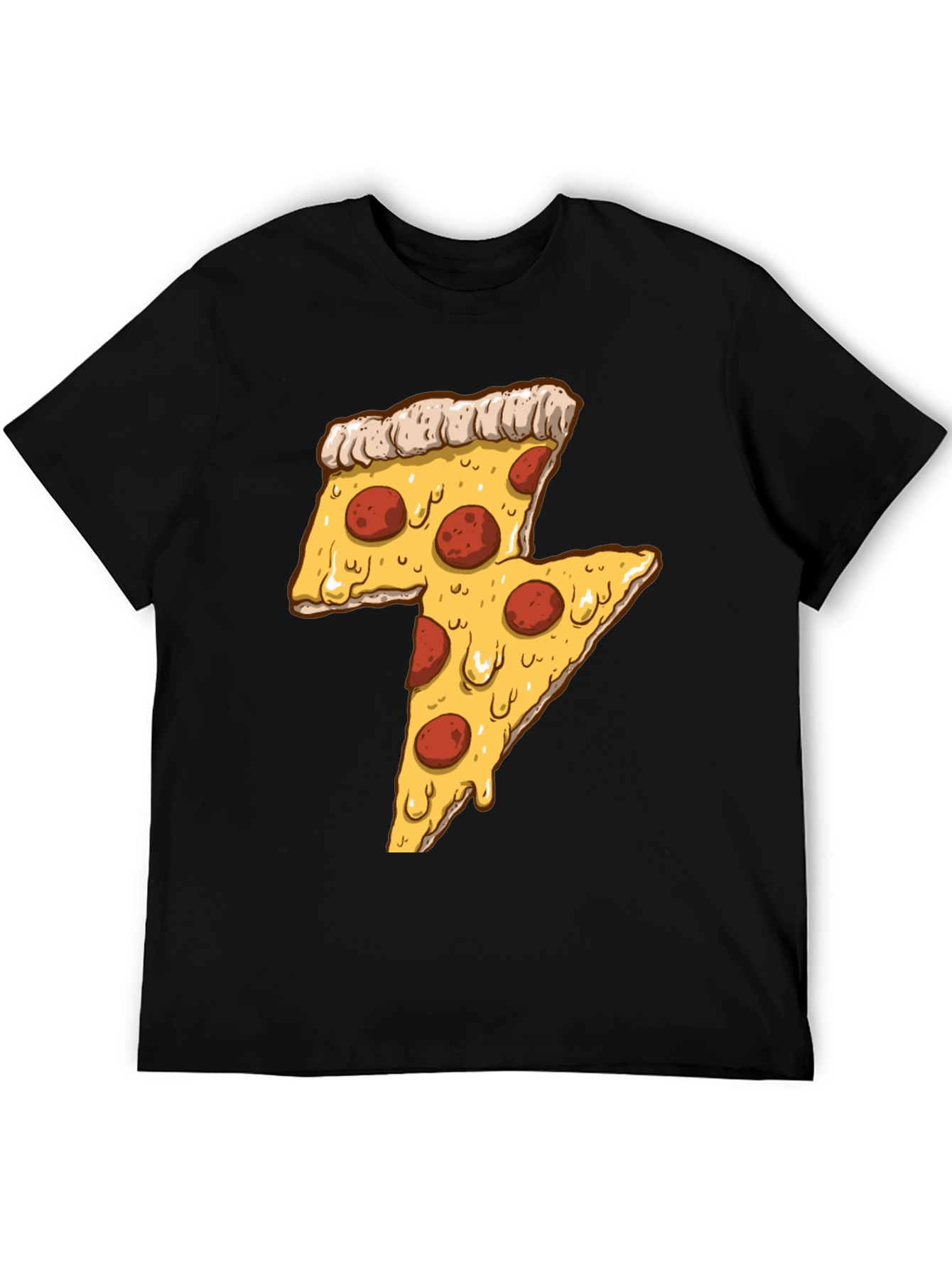 Pizza Lightning Bolt Graphic Tee