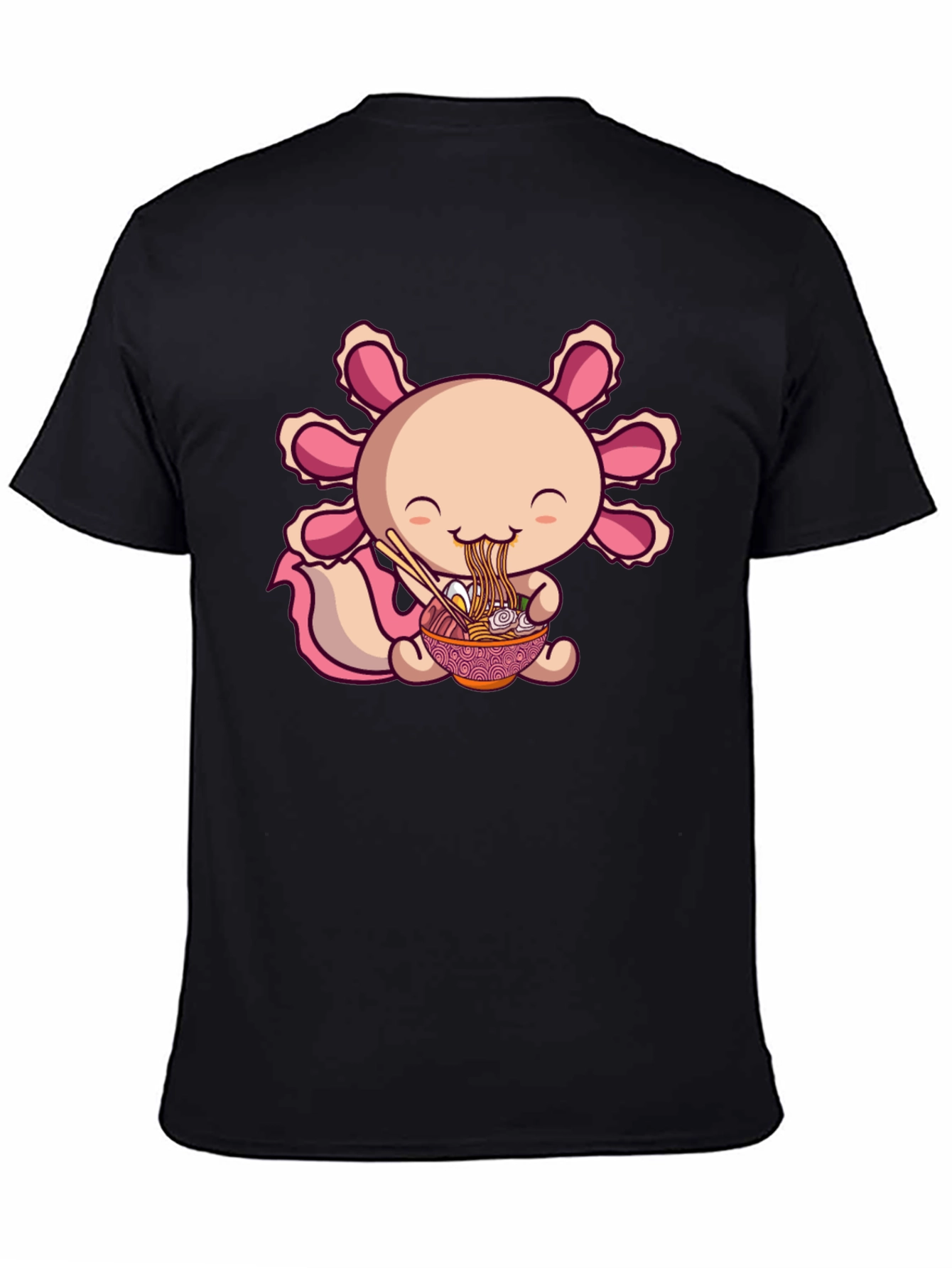 Axolotl Ramen Black T-Shirt