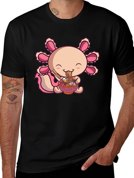 Axolotl Ramen Black T-Shirt