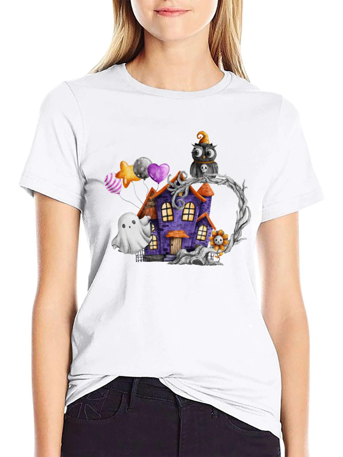 Halloween Haunted House T-Shirt