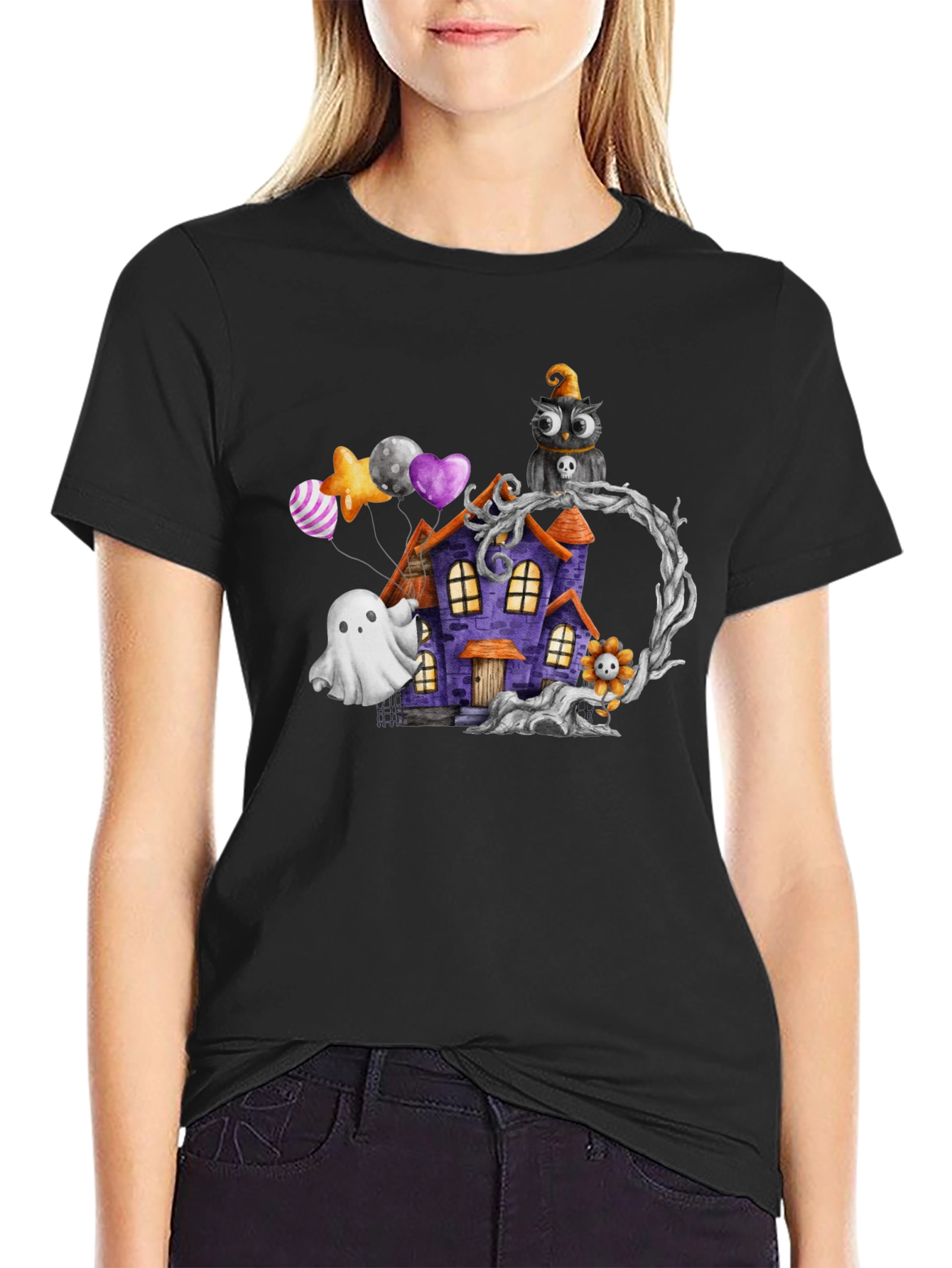 Halloween Haunted House T-Shirt