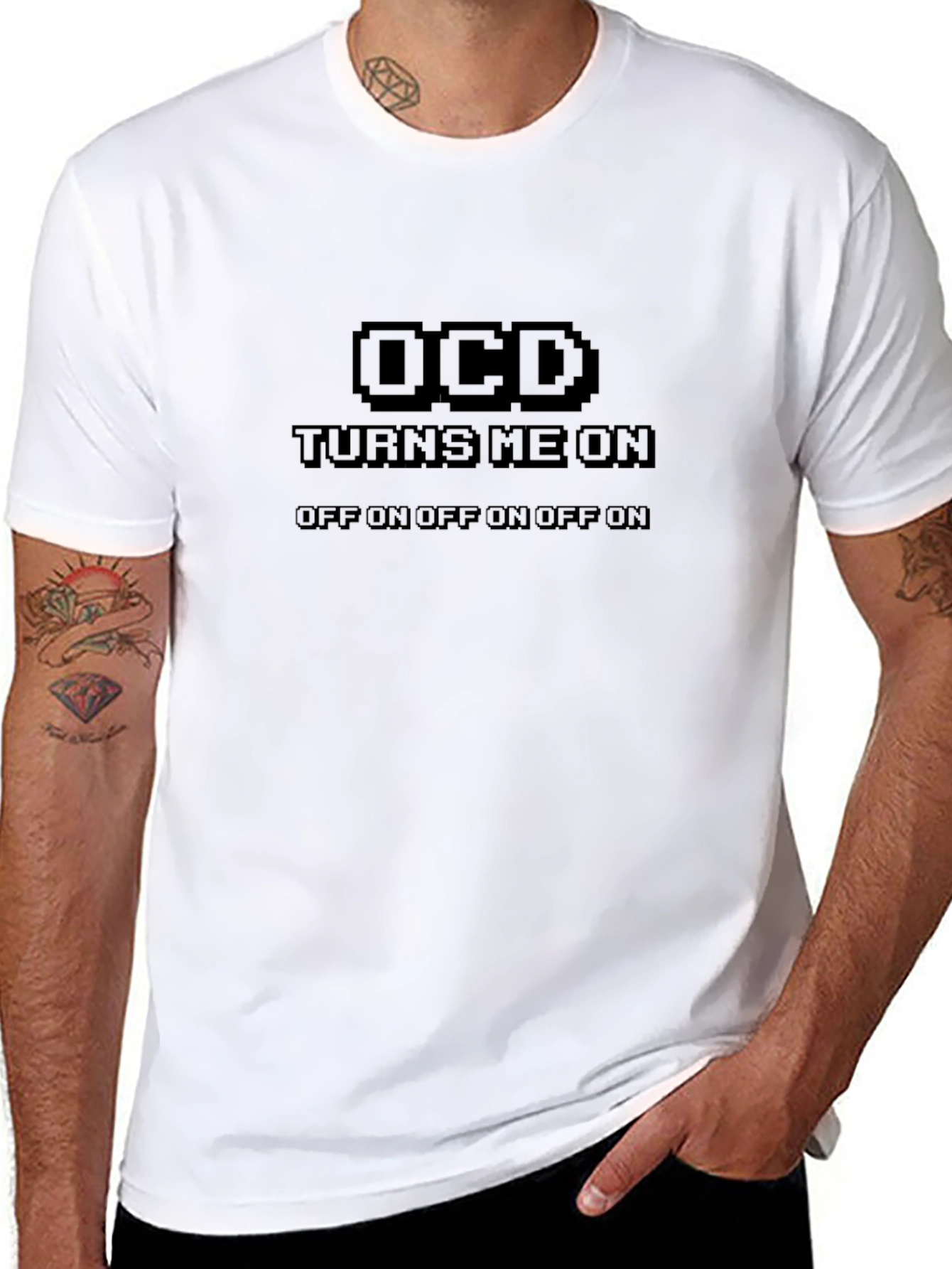 OCD Humor T-Shirt - Off/On Novelty Tee
