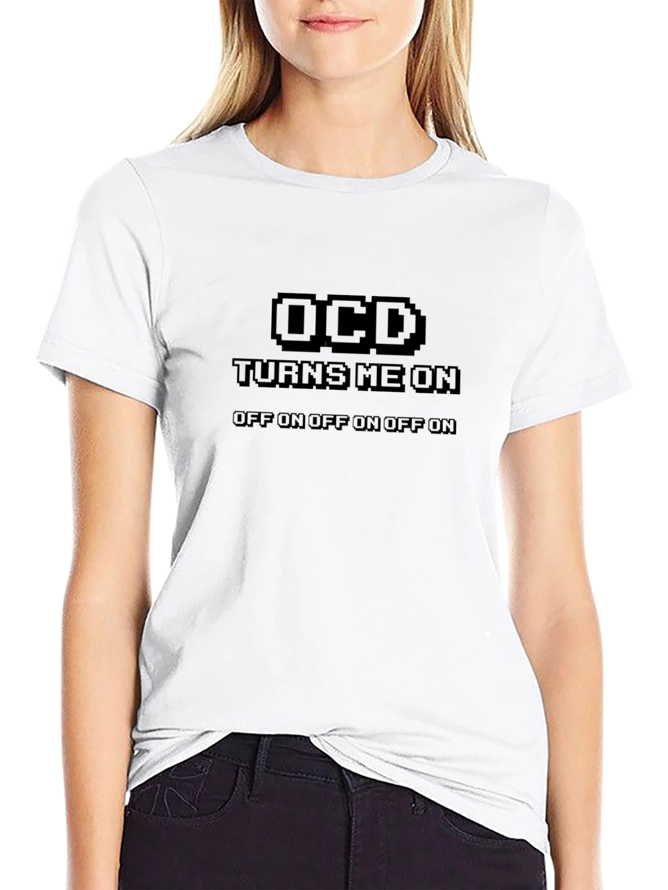 OCD Humor T-Shirt - Off/On Novelty Tee