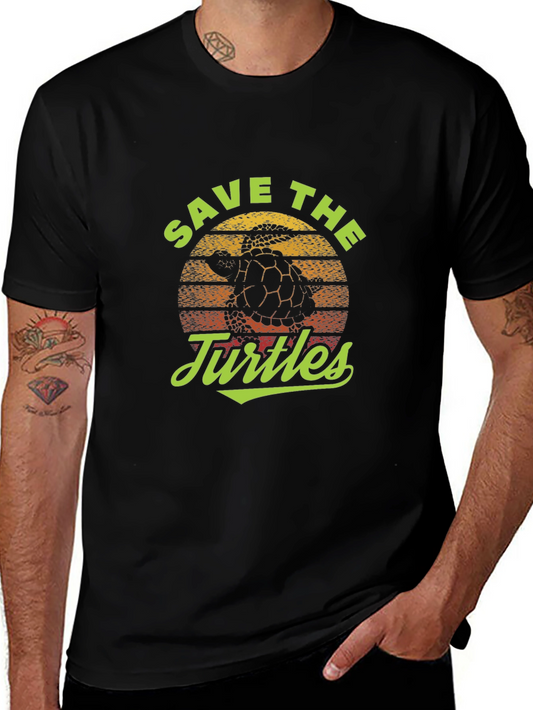 Save the Turtles Graphic T-Shirt