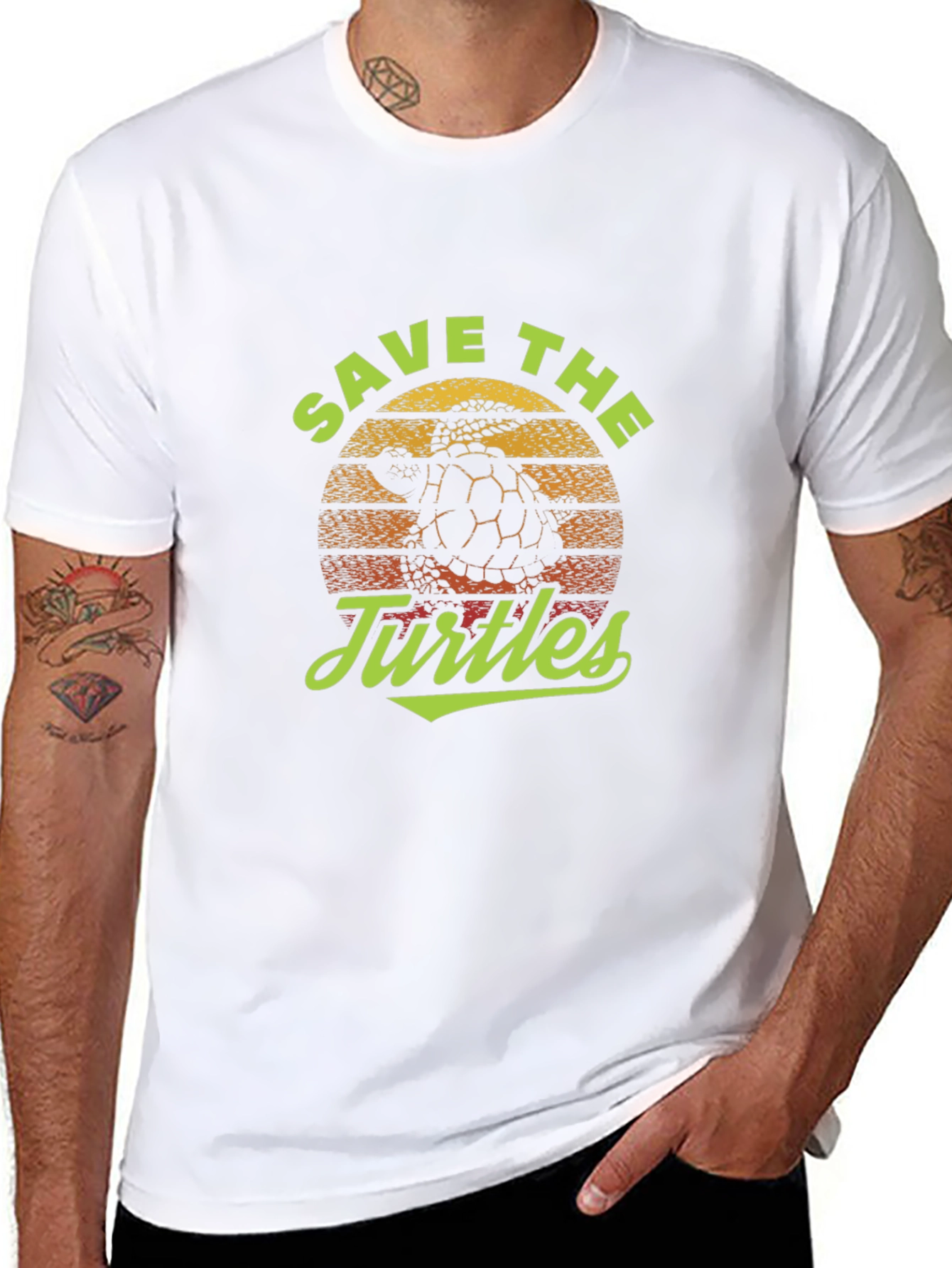 Save the Turtles Graphic T-Shirt