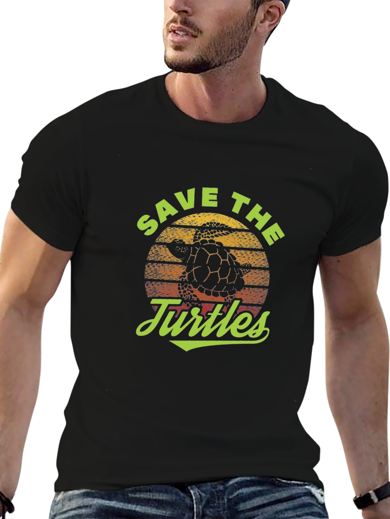 Save the Turtles Graphic T-Shirt