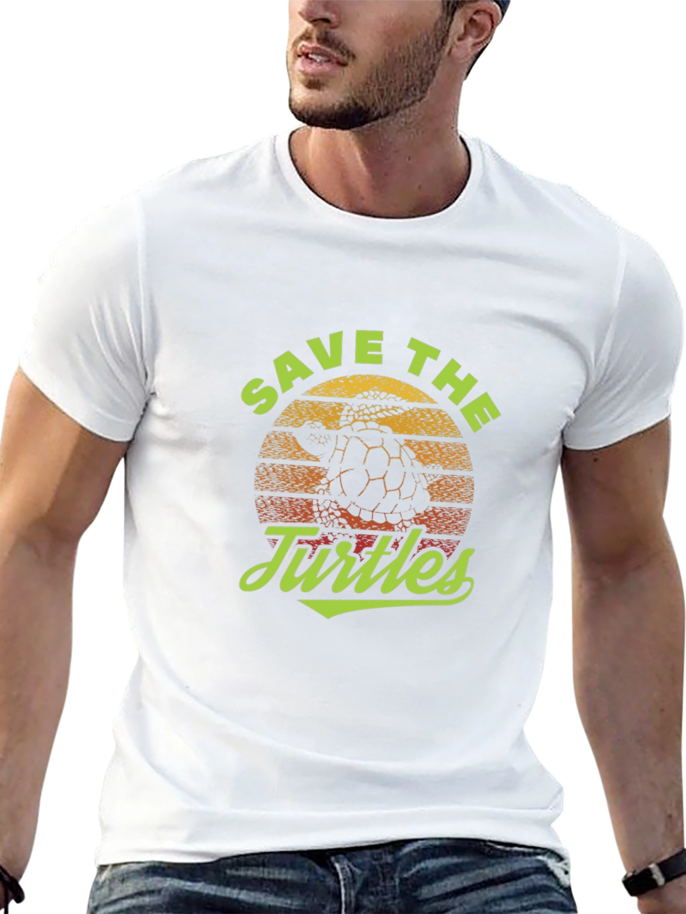 Save the Turtles Graphic T-Shirt
