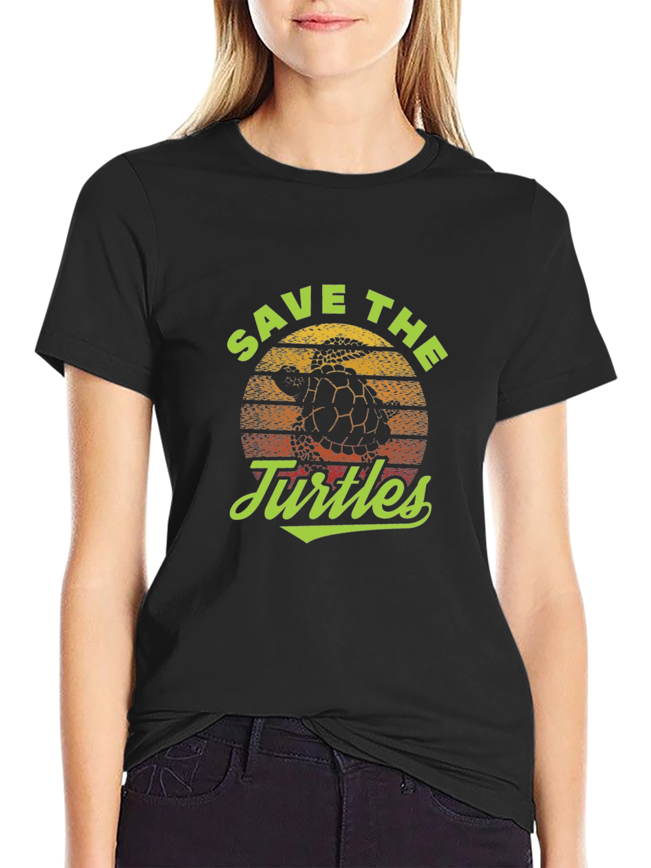 Save the Turtles Graphic T-Shirt