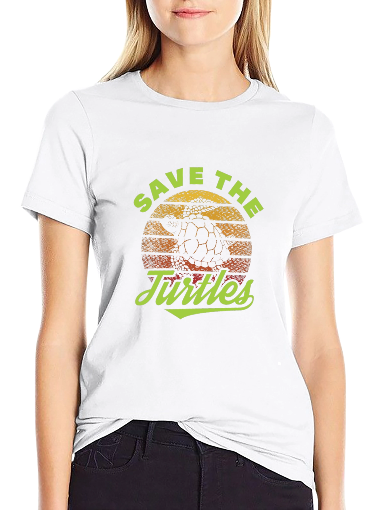 Save the Turtles Graphic T-Shirt