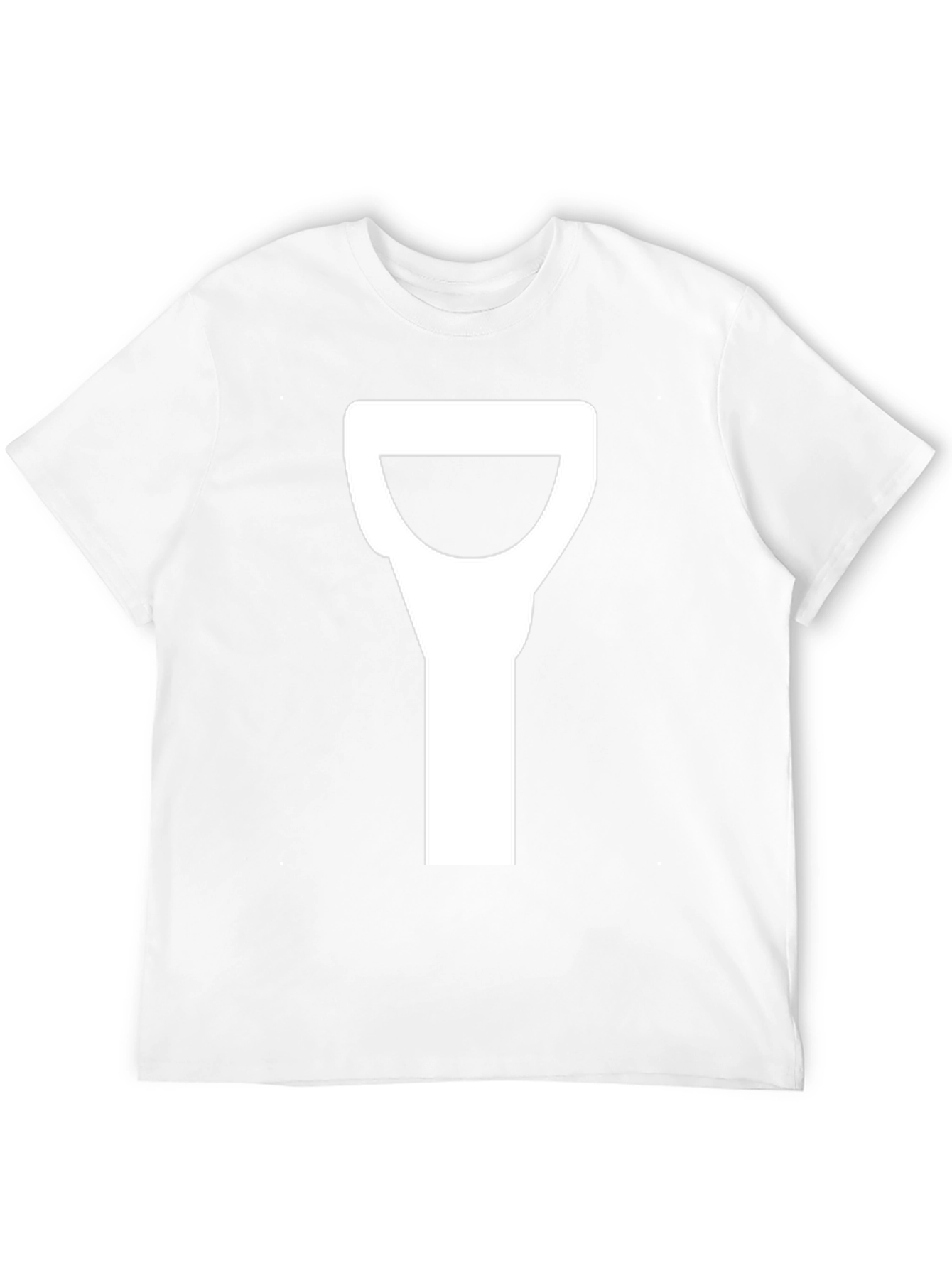 Novelty Black T-Shirt with Shovel Graphic