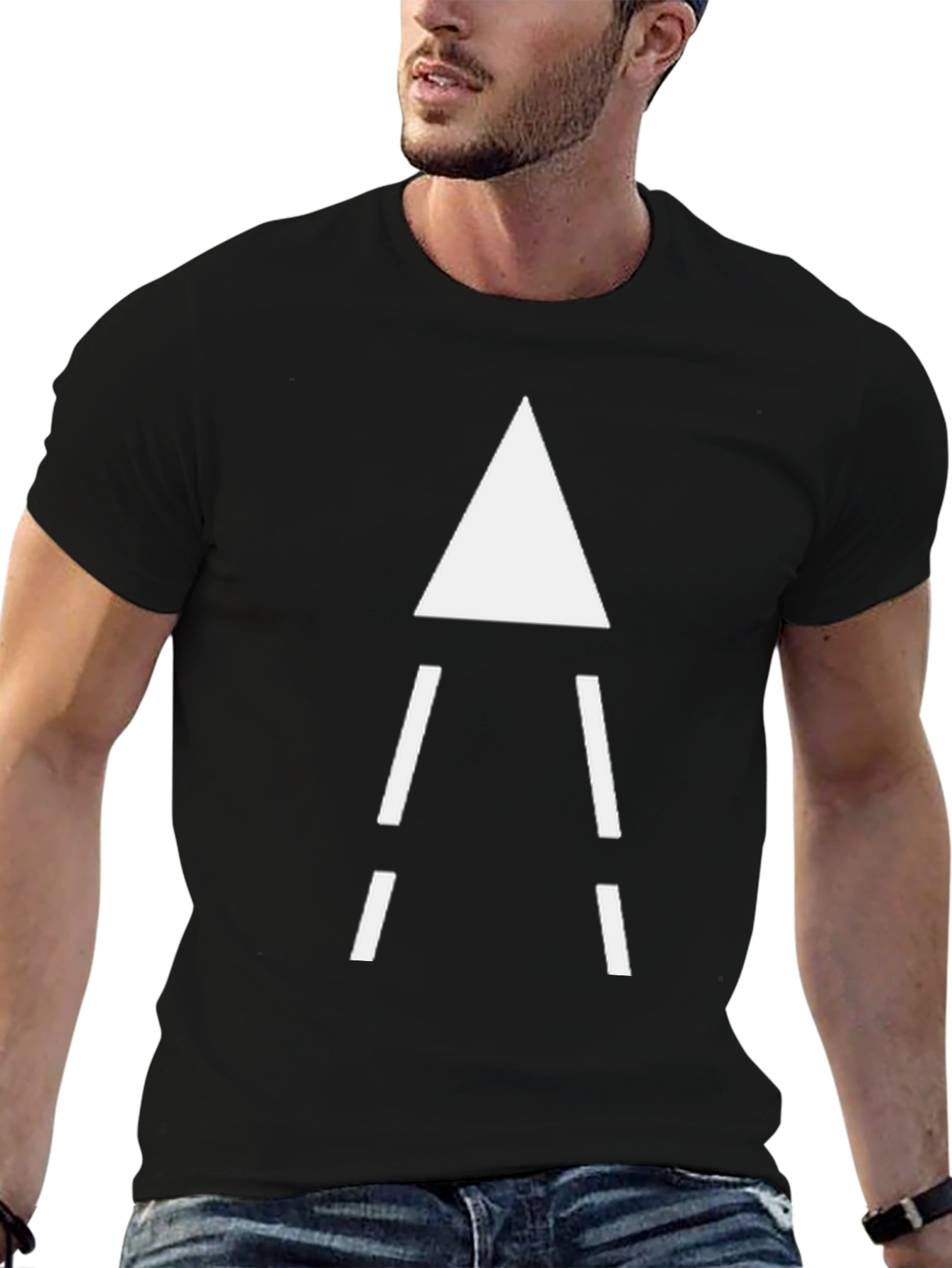 Minimalist Triangle Tee - Modern Graphic T-Shirt