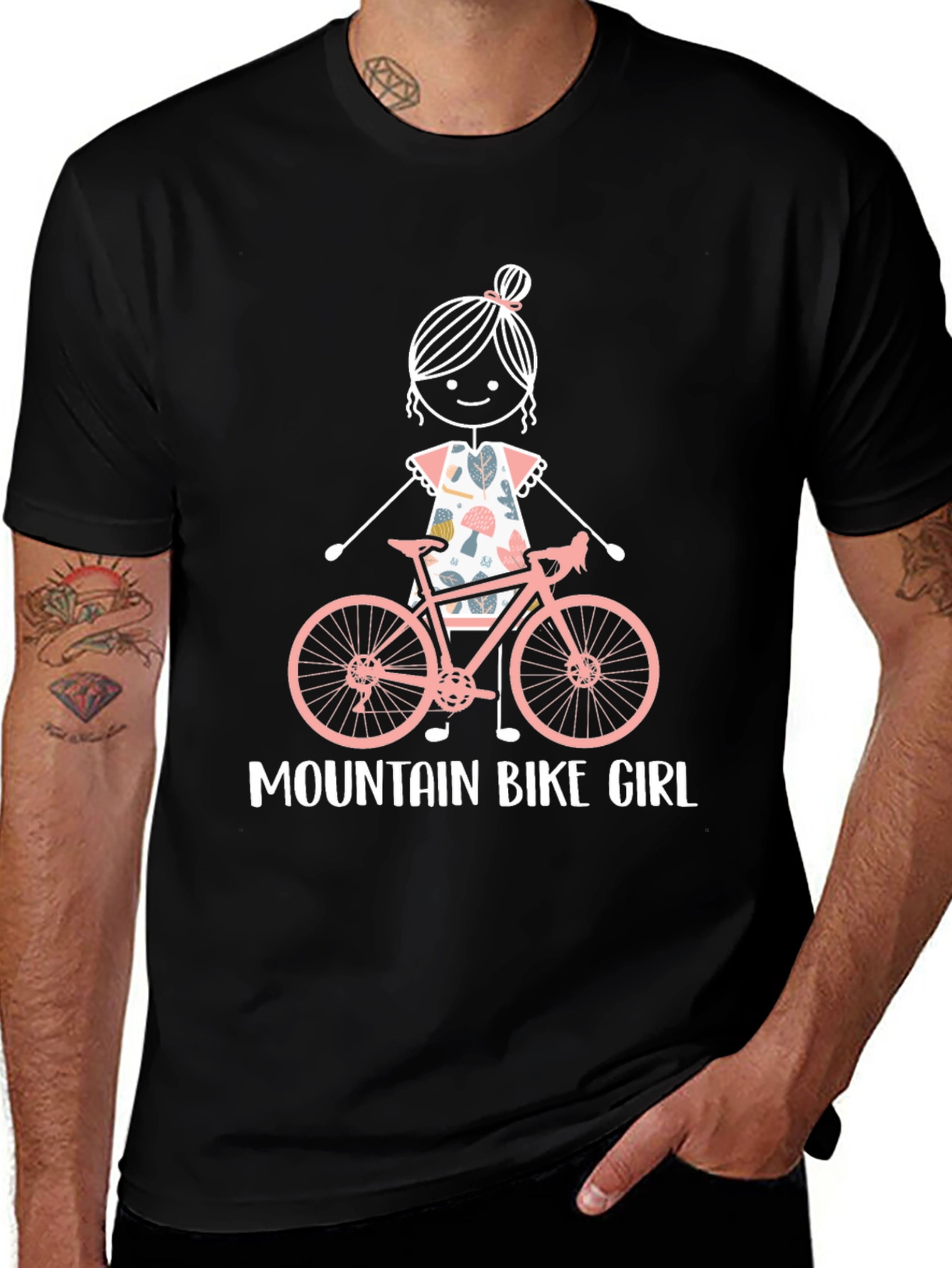 Mountain Bike Girl Graphic Tee
