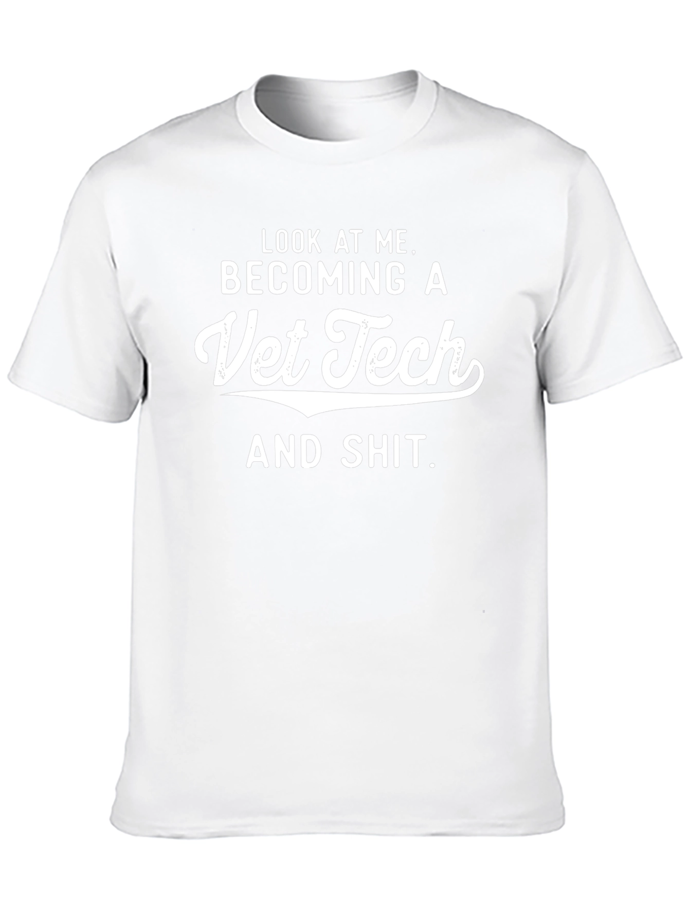 Vet Tech T-Shirt - Look At Me - Black