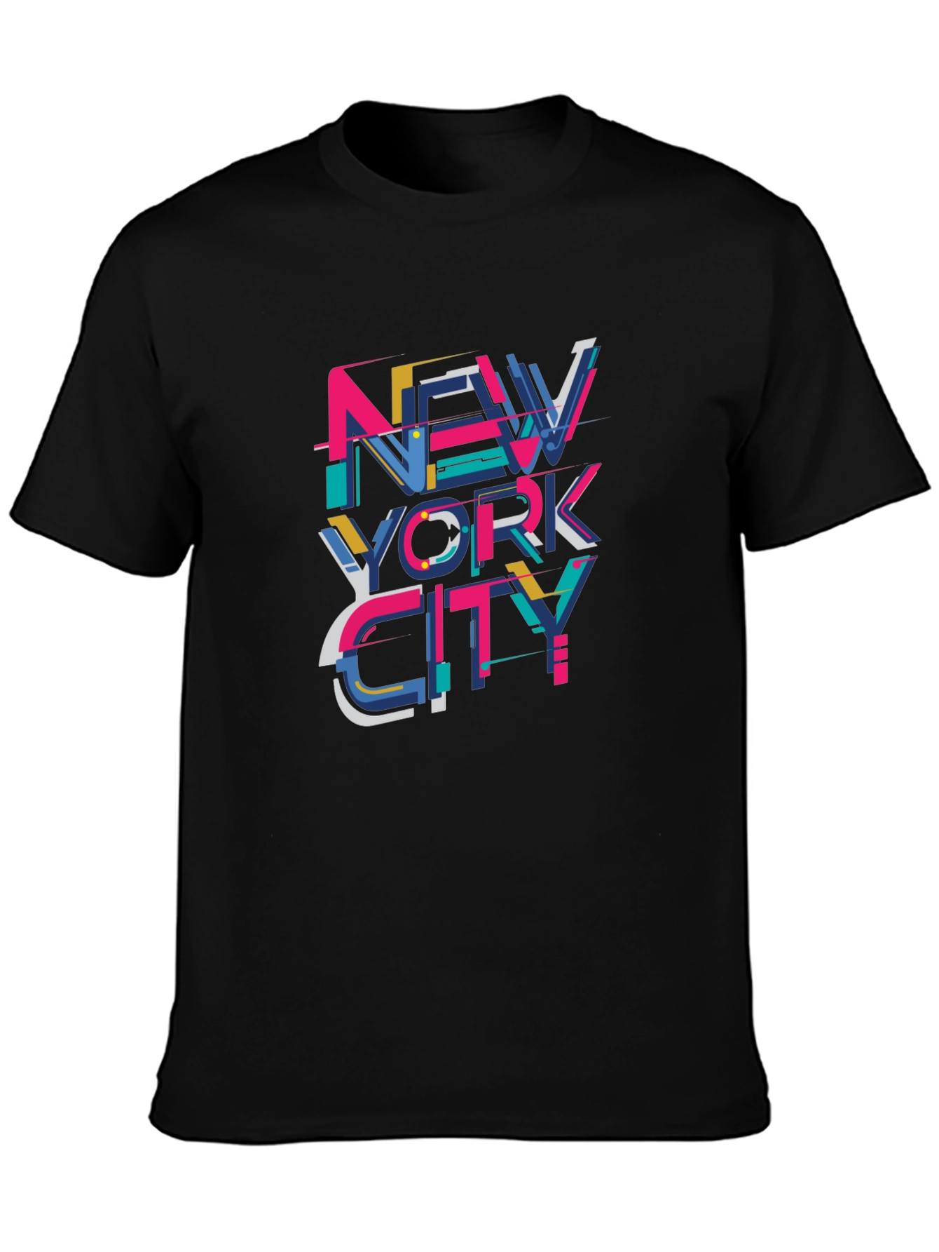 New York City Graphic Print Black T-Shirt