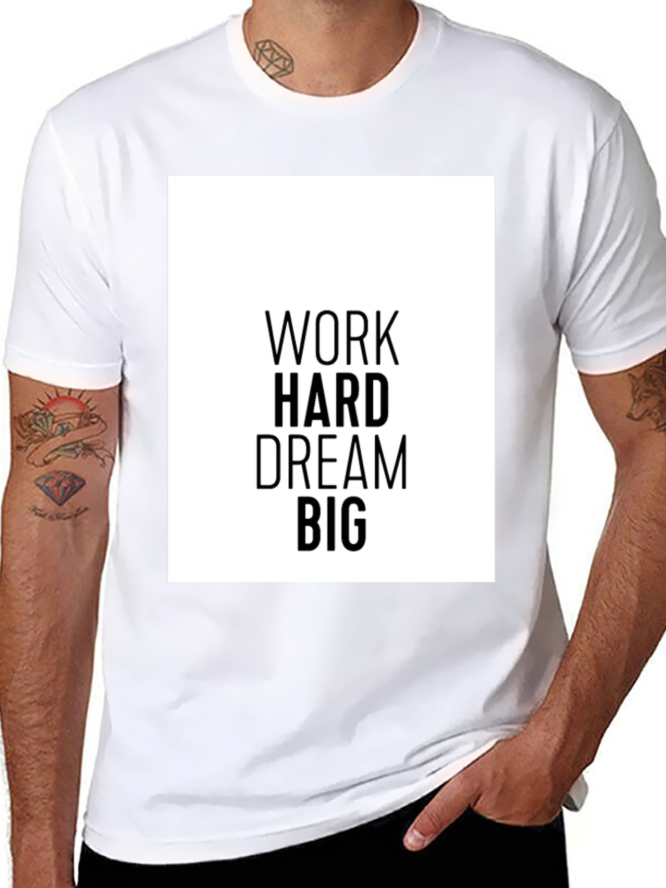 Work Hard Dream Big Graphic T-Shirt