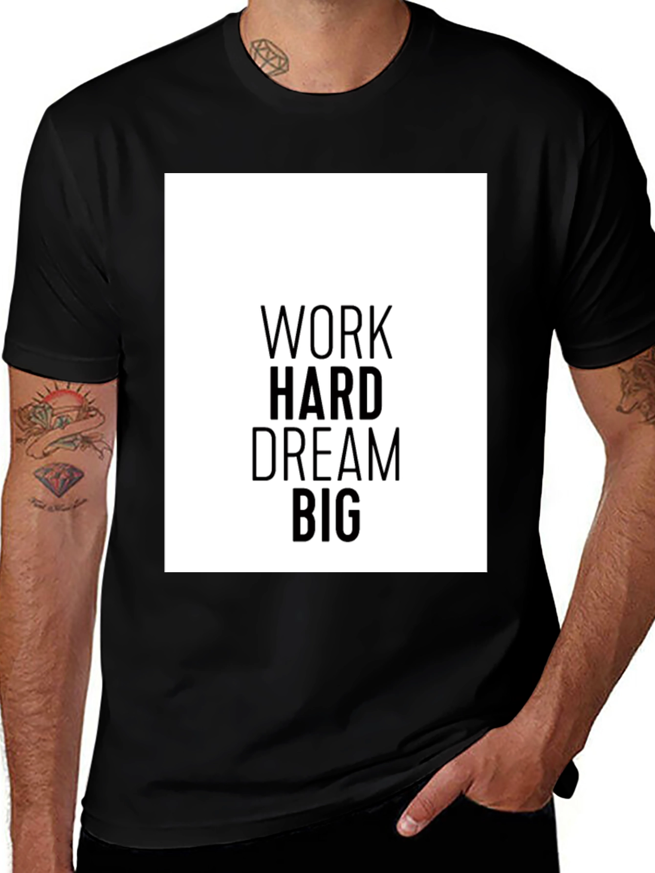 Work Hard Dream Big Graphic T-Shirt