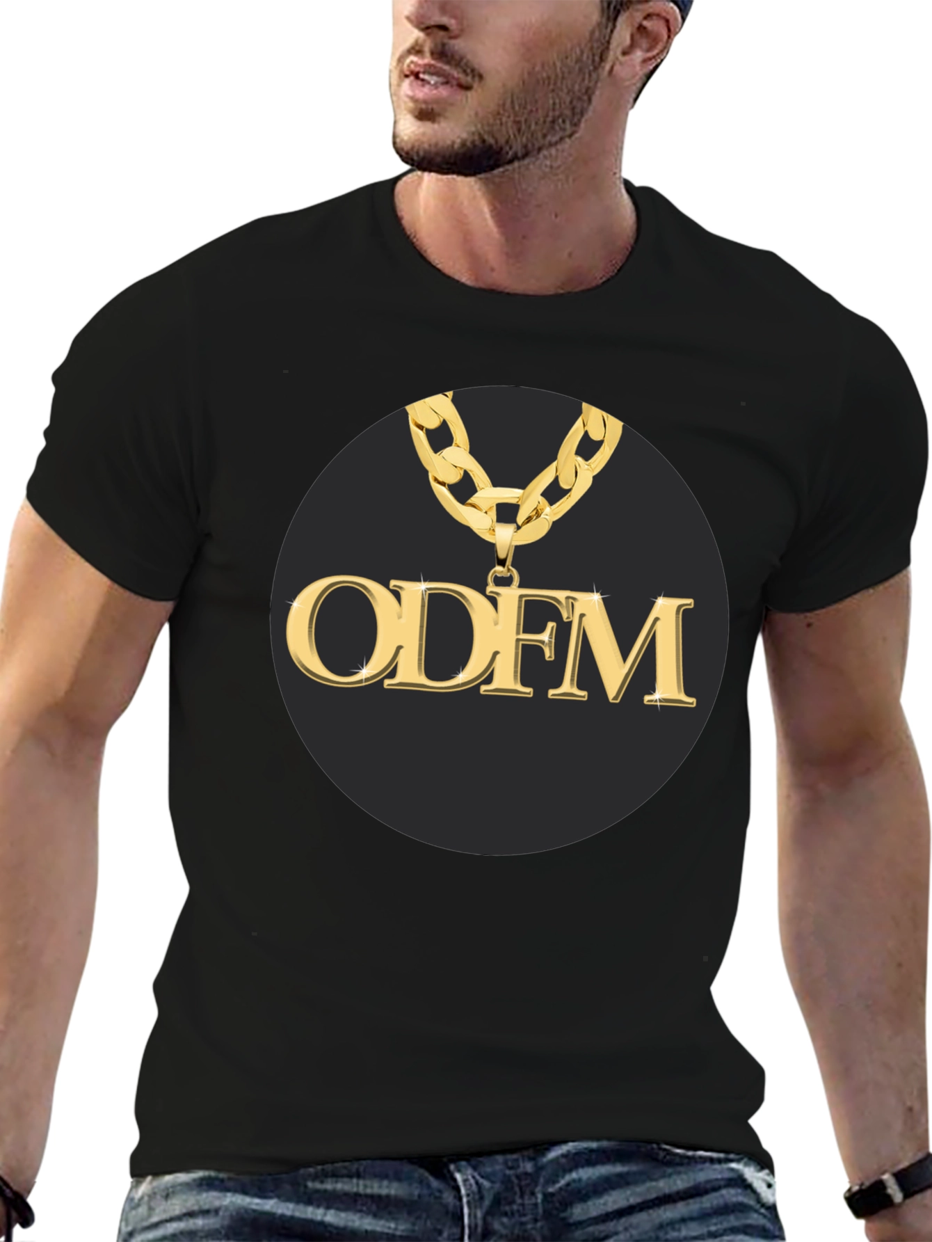 ODFM Gold Chain Black T-Shirt