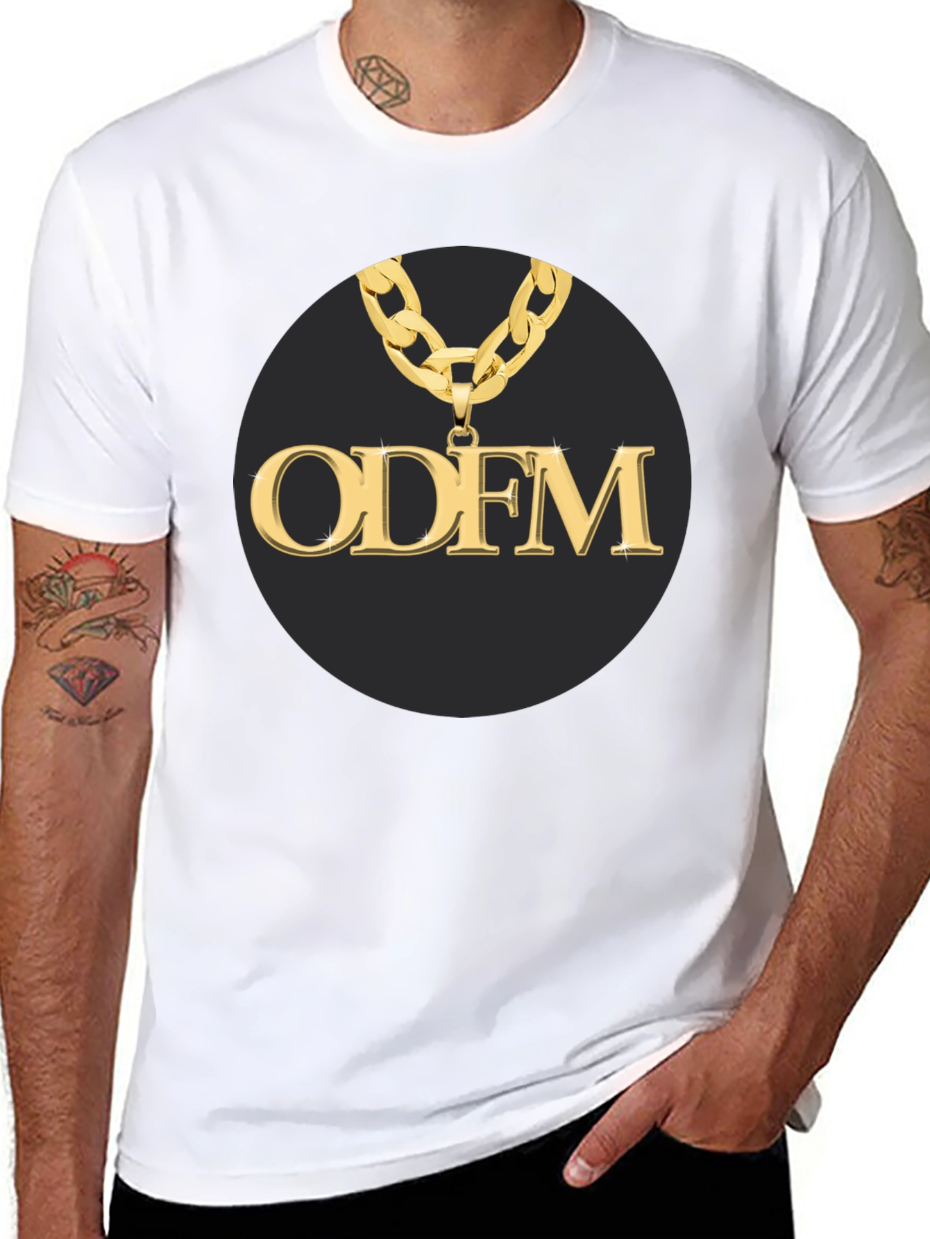 ODFM Gold Chain Black T-Shirt