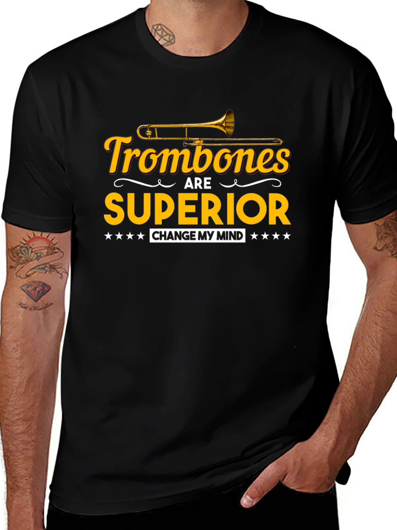 Trombones Are Superior Funny Musician T-Shirt