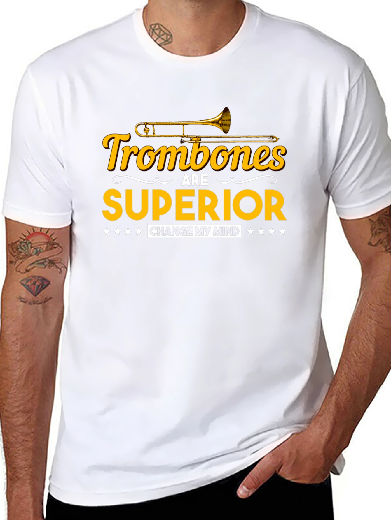 Trombones Are Superior Funny Musician T-Shirt