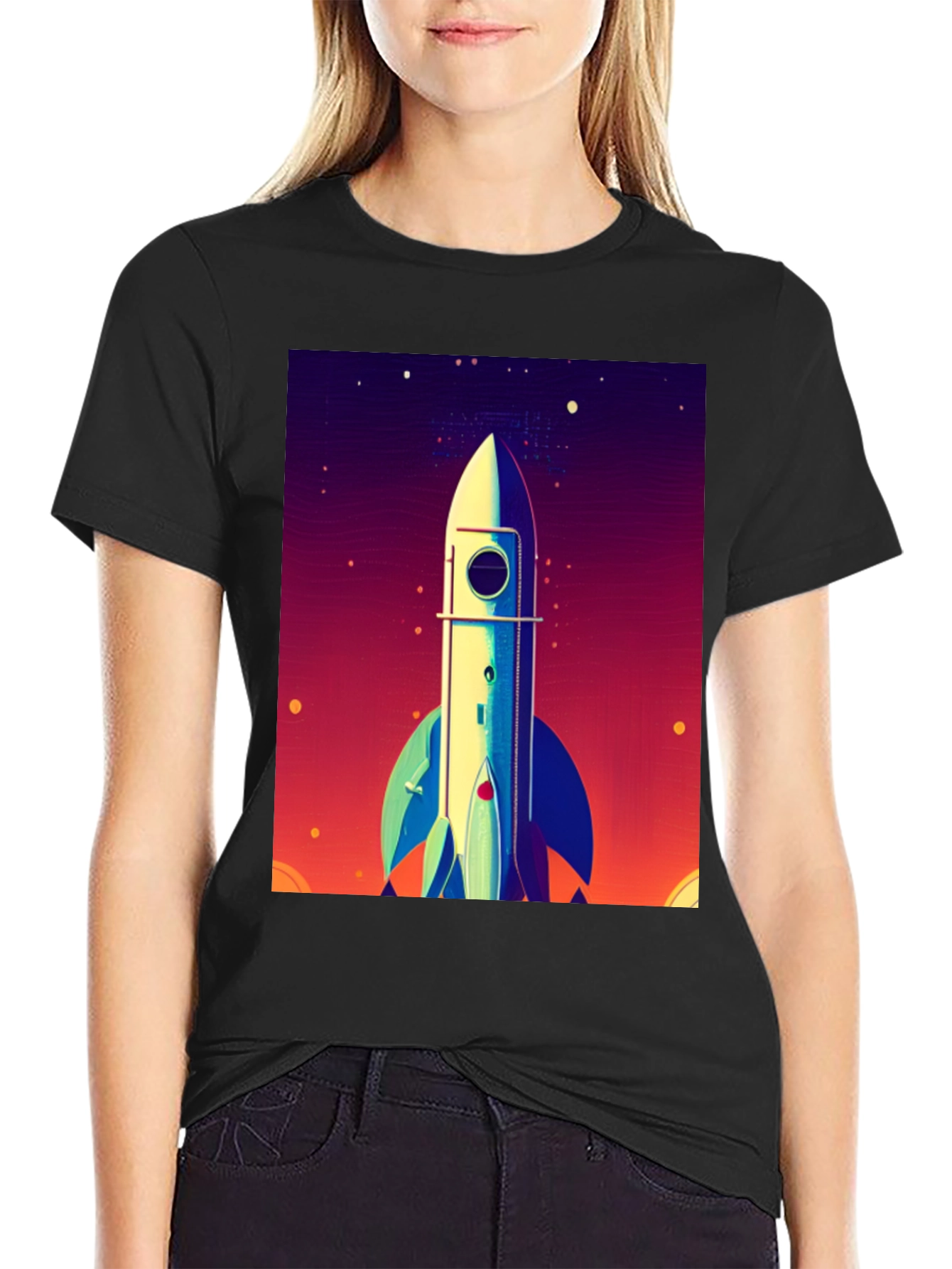 Rocket Launch Graphic Tee - Space Adventure Shirt