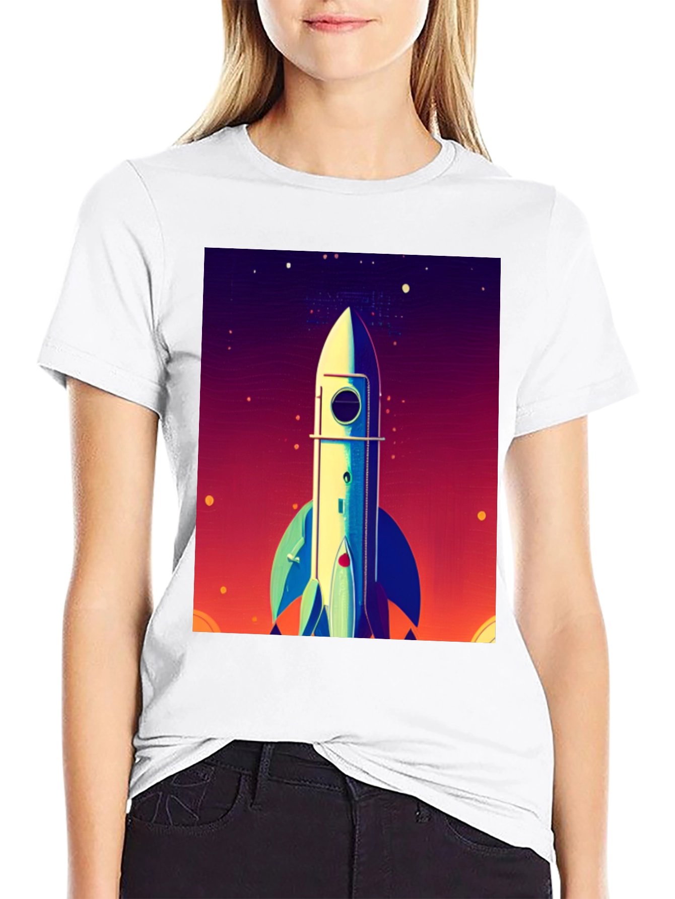 Rocket Launch Graphic Tee - Space Adventure Shirt