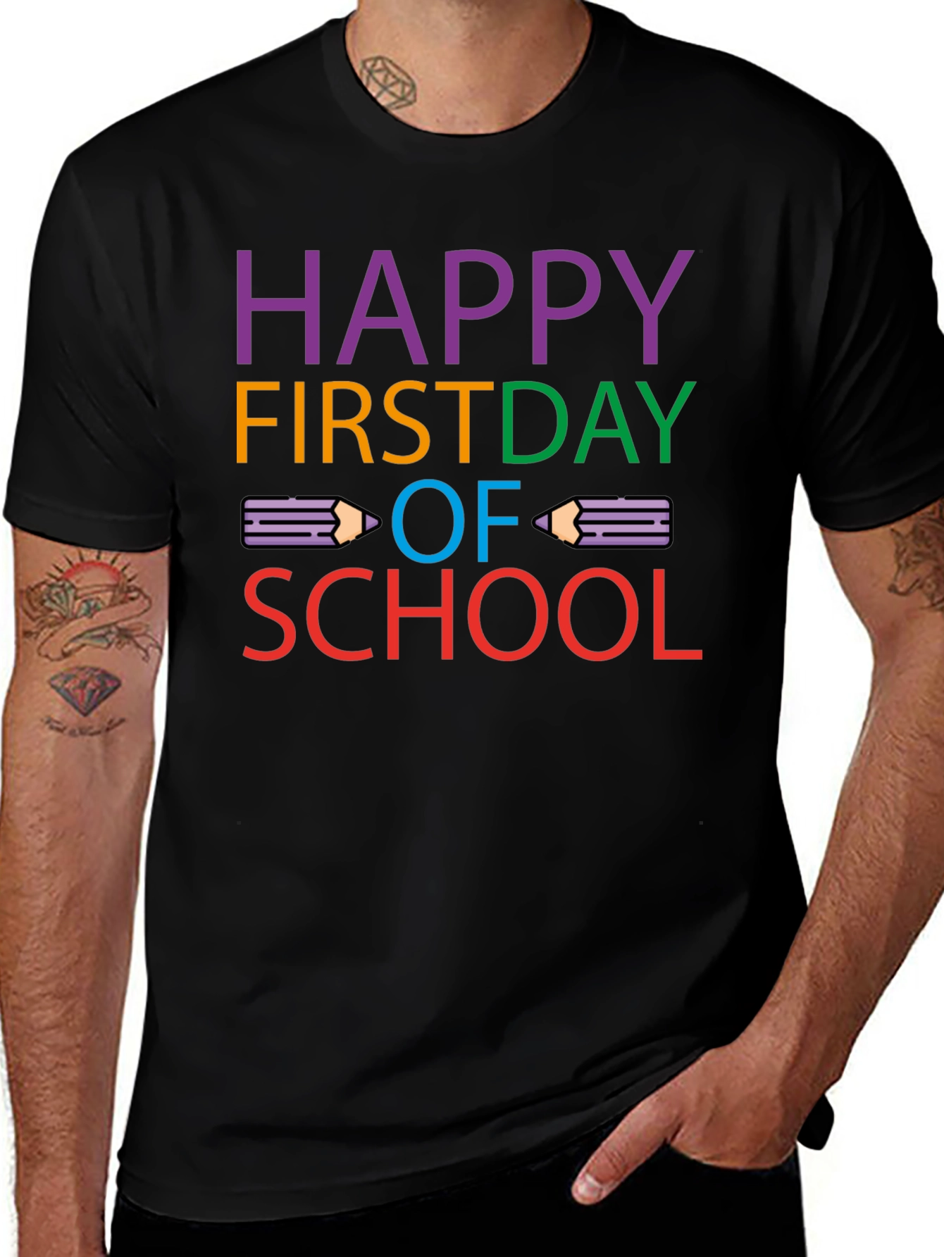 Happy First Day of School Graphic T-Shirt