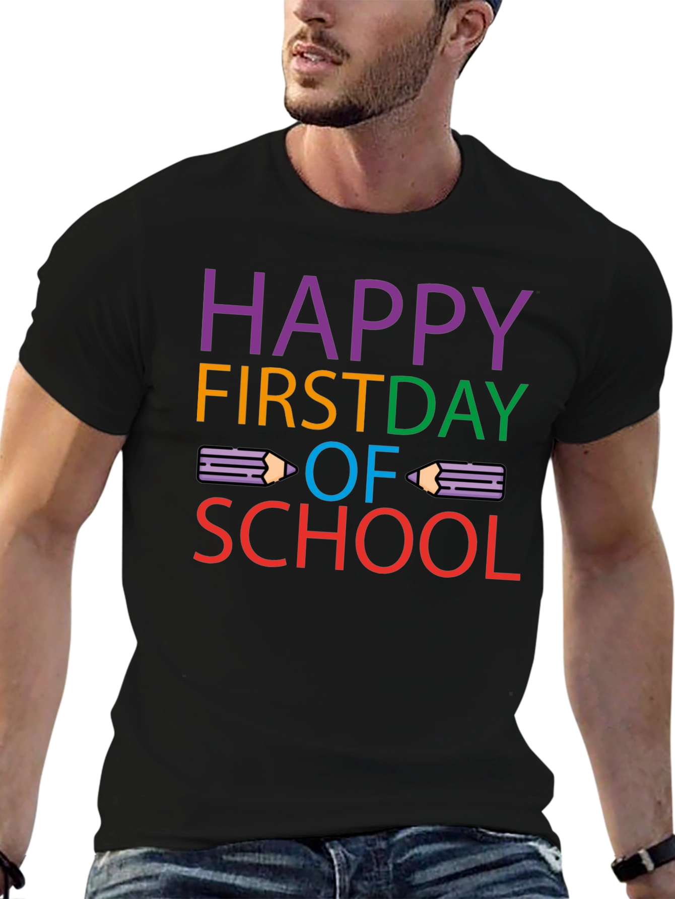 Happy First Day of School Graphic T-Shirt