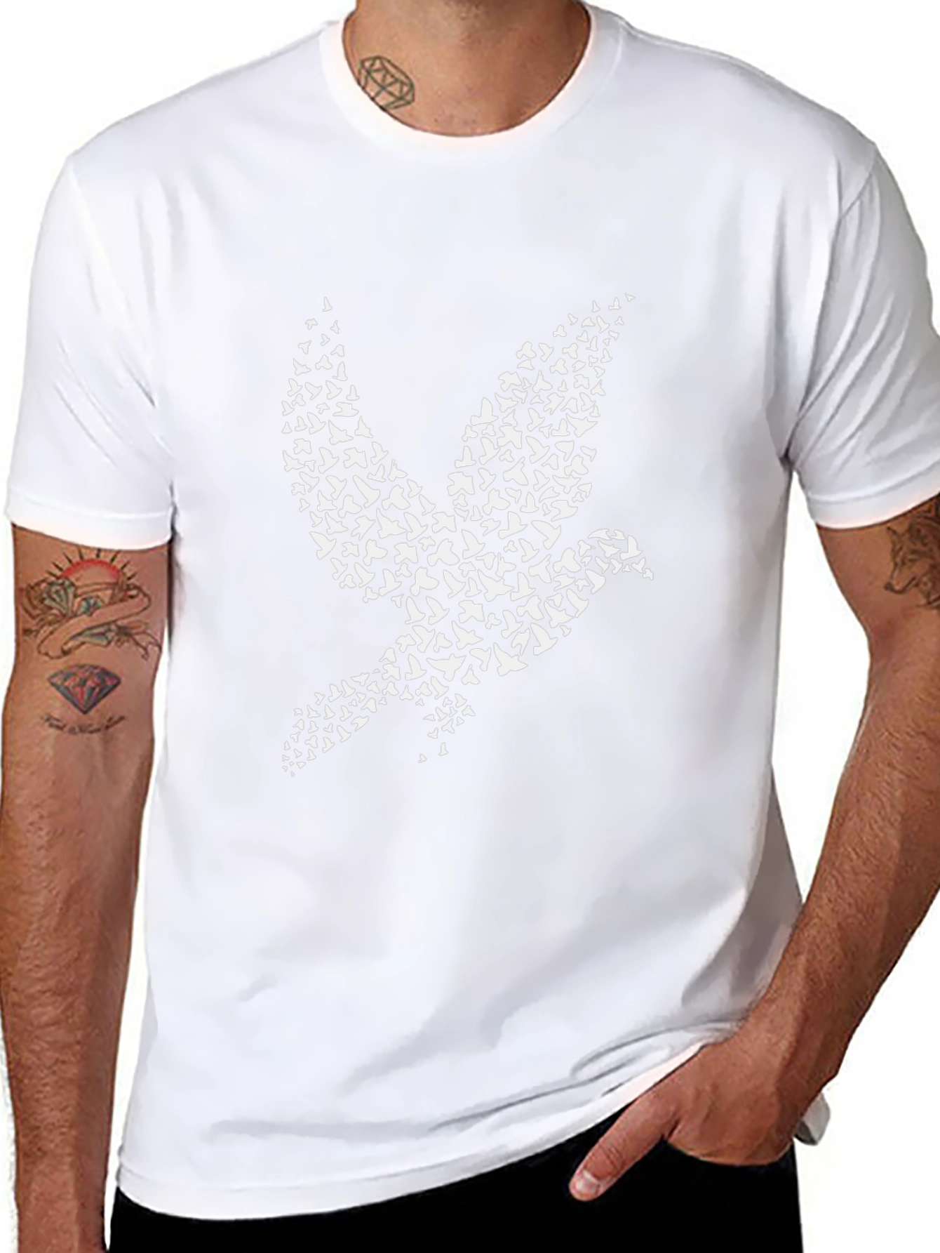 Dove Bird T-Shirt - Artistic Graphic Tee