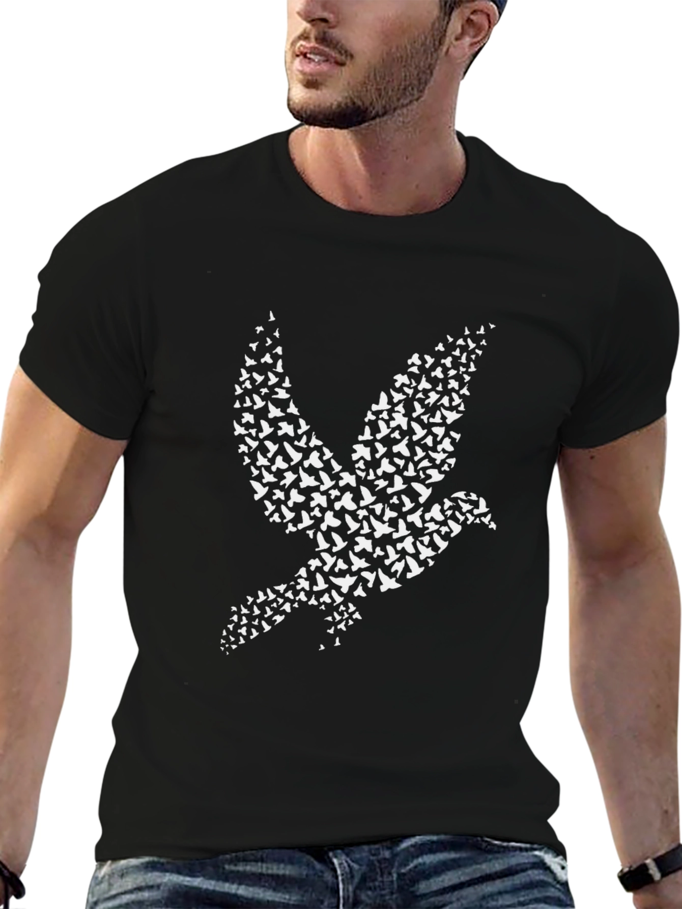 Dove Bird T-Shirt - Artistic Graphic Tee