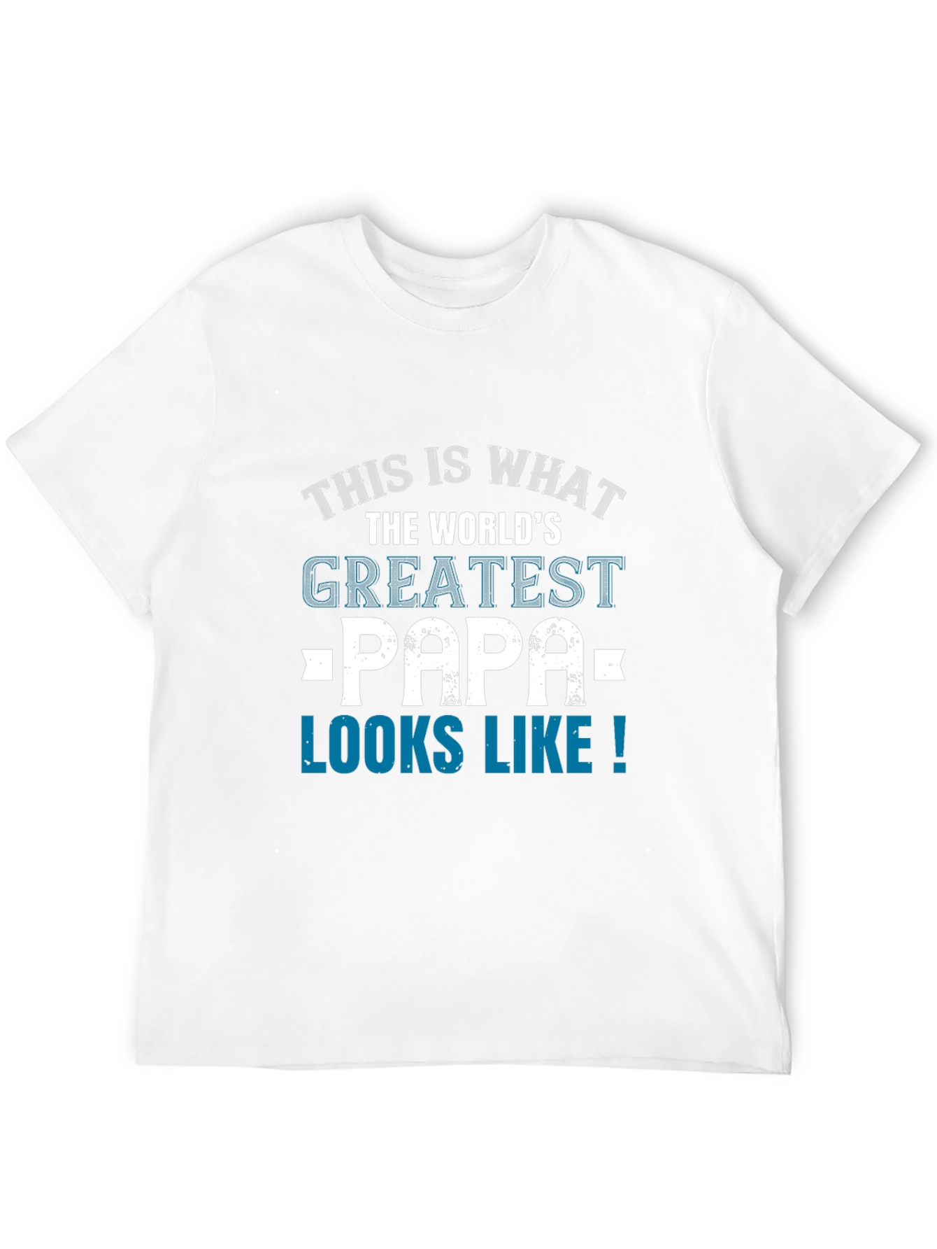 Worlds Greatest Papa Black Graphic Tee