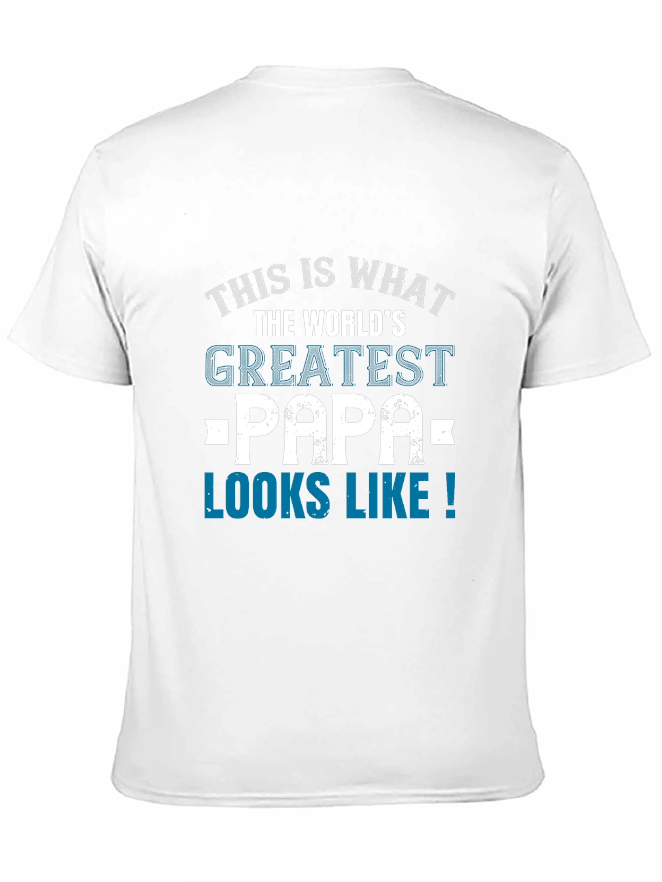 Worlds Greatest Papa Black Graphic Tee