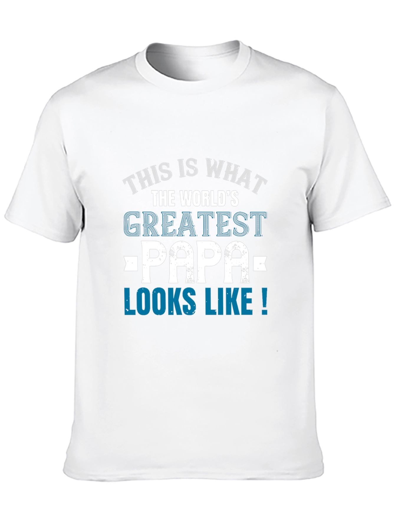 Worlds Greatest Papa Black Graphic Tee