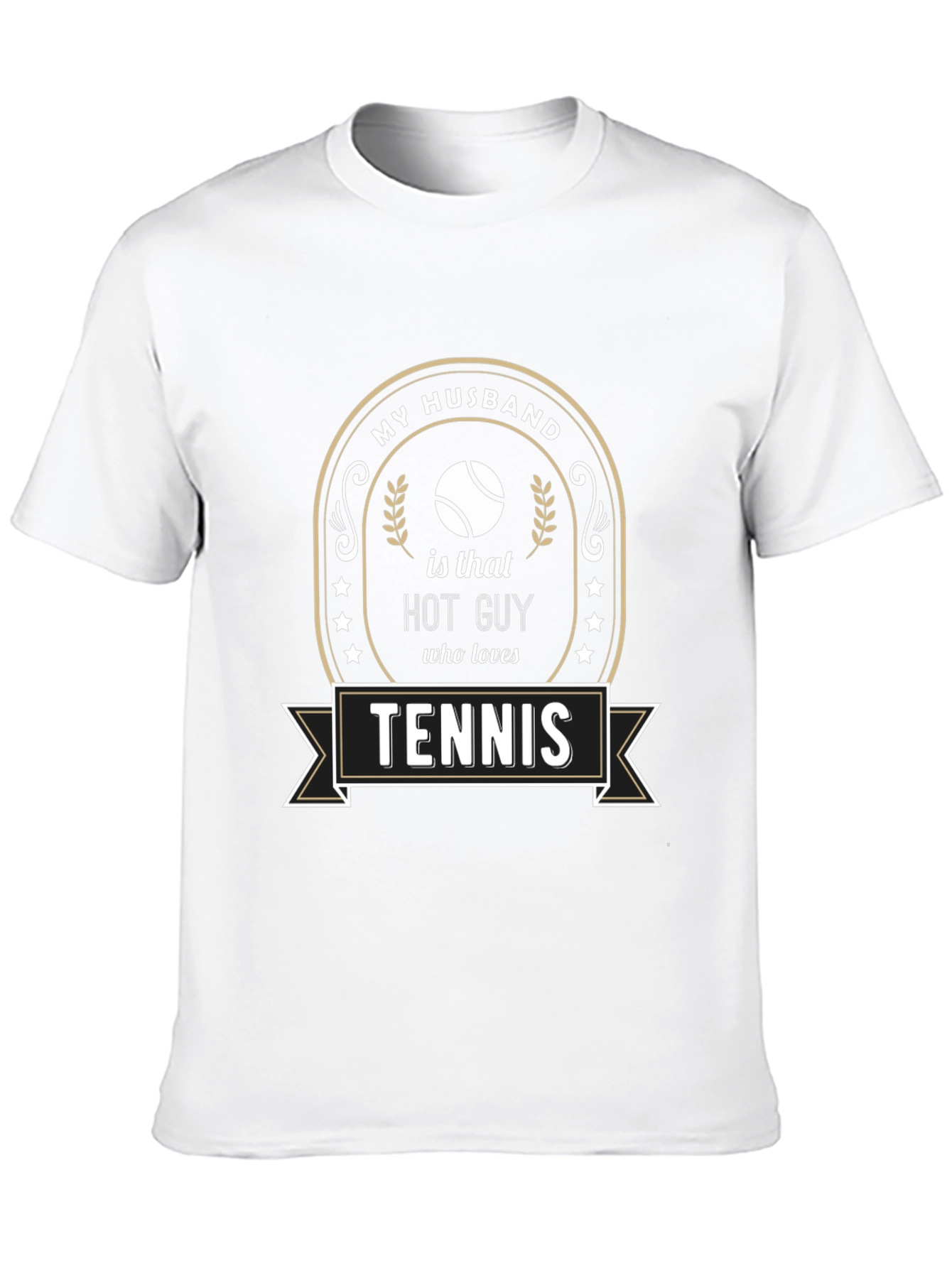 My Husband Tennis Lover Funny Graphic T-Shirt