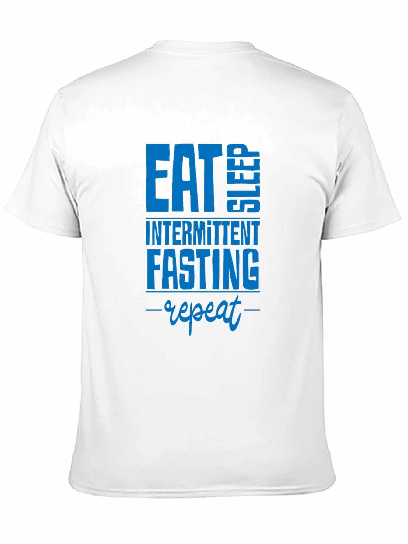 Eat Sleep Intermittent Fasting Repeat Black T-Shirt