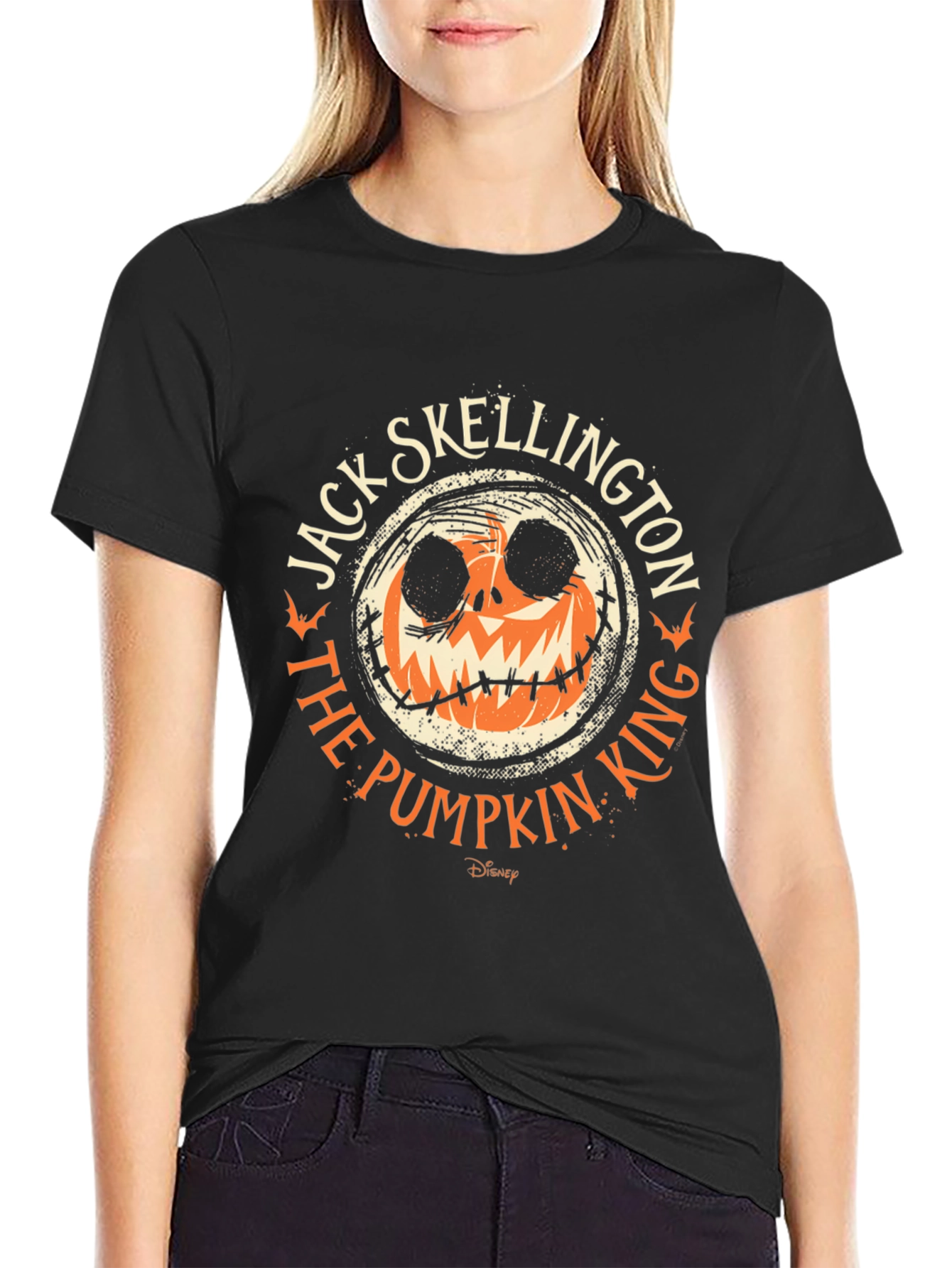 Jack Skellington Pumpkin King Black T-Shirt