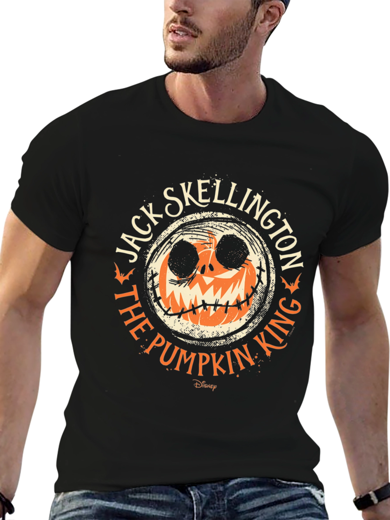Jack Skellington Pumpkin King Black T-Shirt
