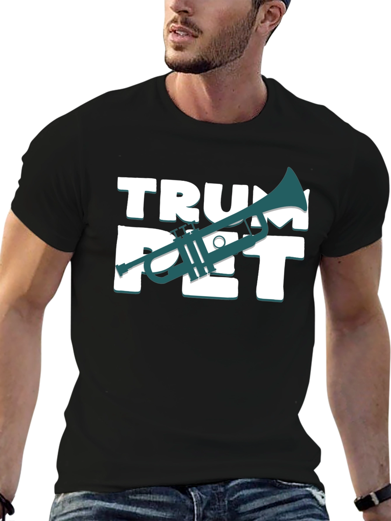 Trumpet Graphic Tee - Musician T-Shirt