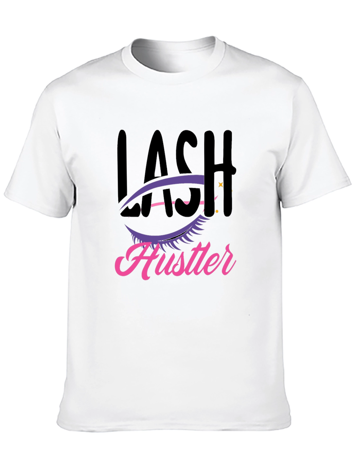 Lash Hustler Graphic Tee - Trendy Black T-Shirt