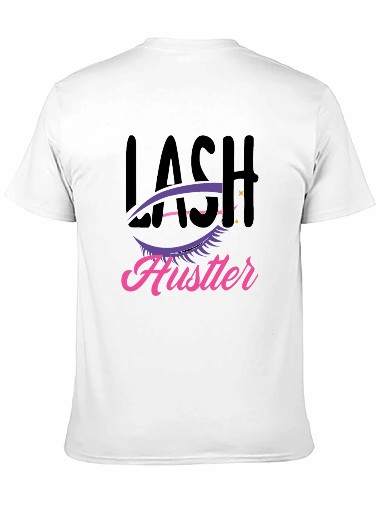 Lash Hustler Graphic Tee - Trendy Black T-Shirt