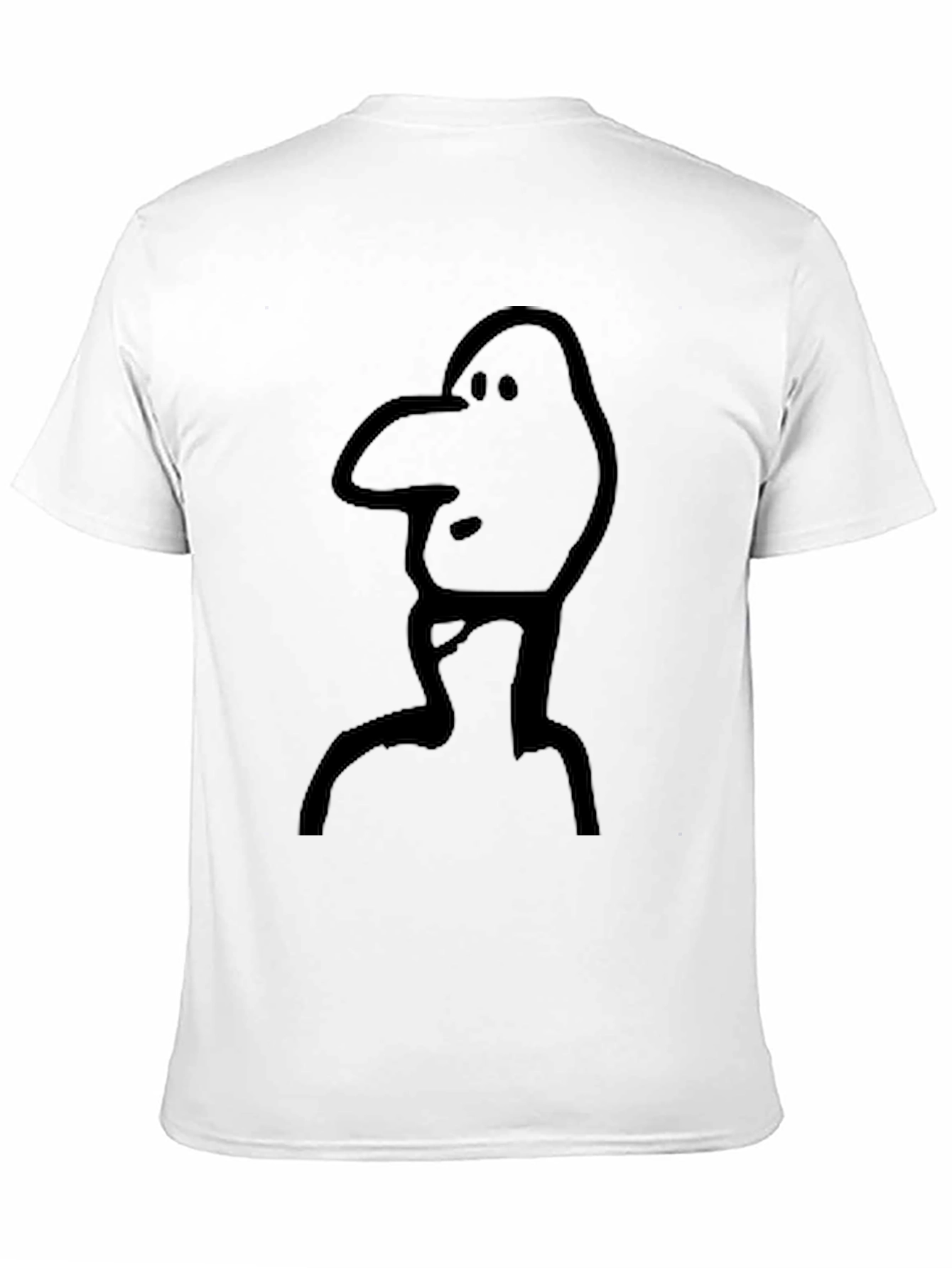 Abstract Face Black T-Shirt
