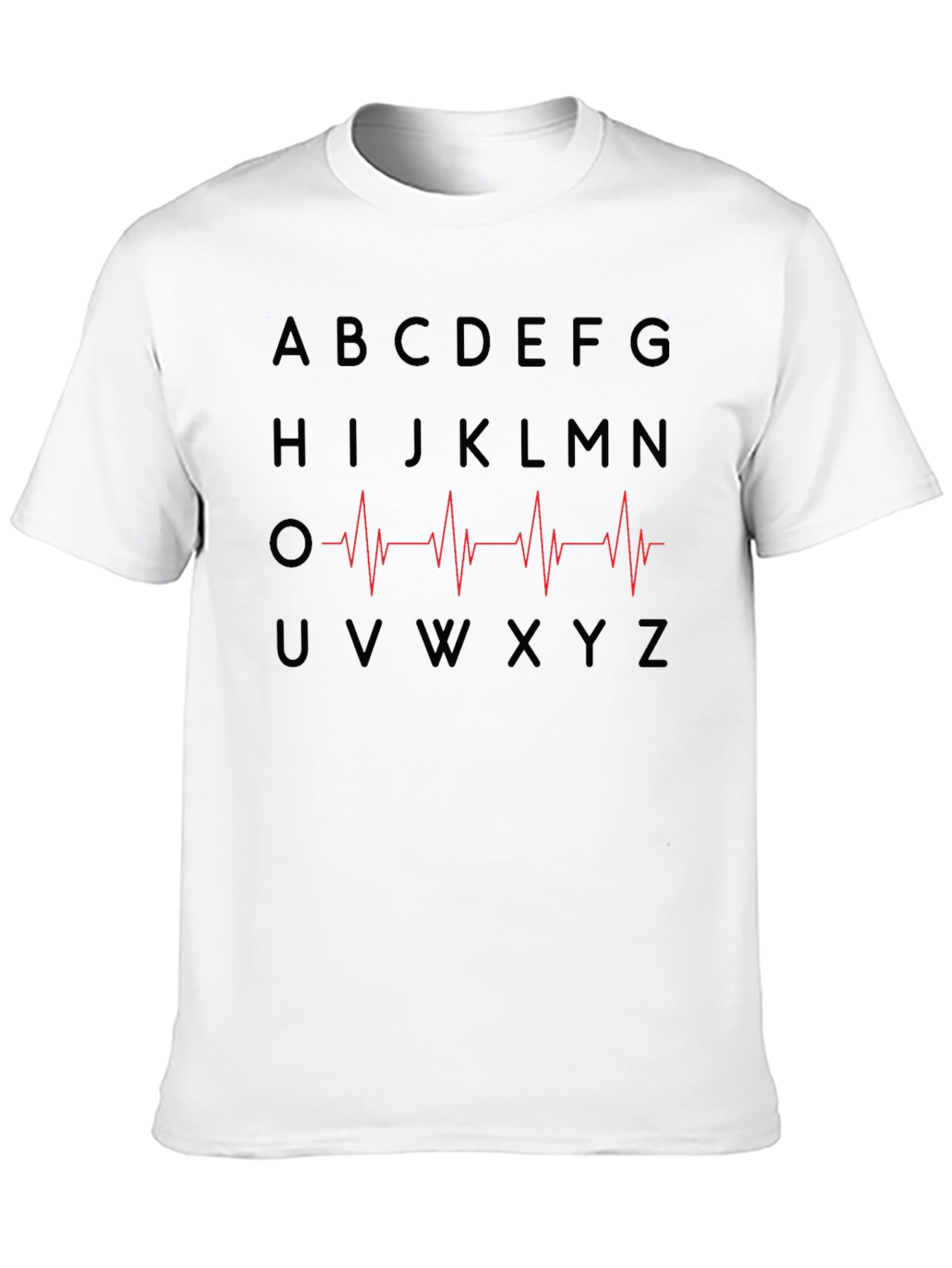 Alphabet Heartbeat Graphic T-Shirt