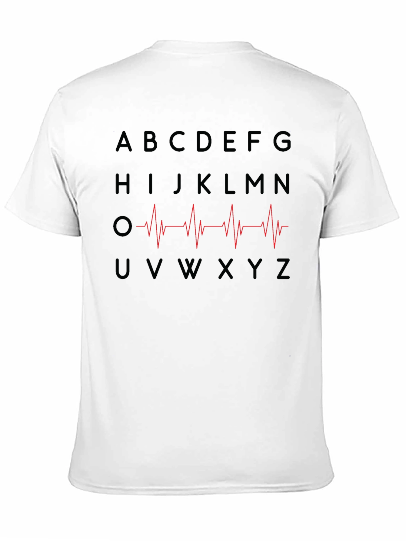 Alphabet Heartbeat Graphic T-Shirt