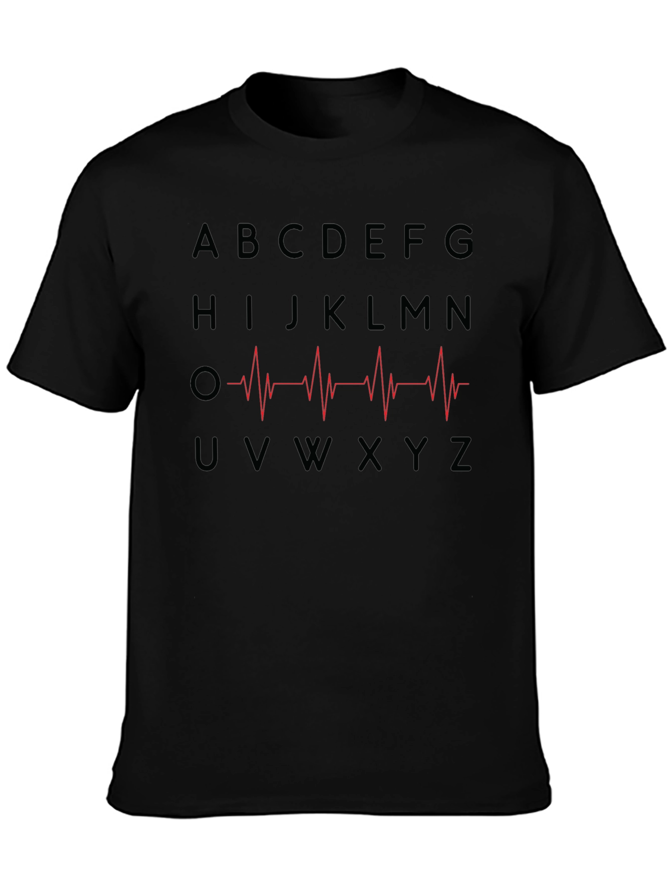 Alphabet Heartbeat Graphic T-Shirt