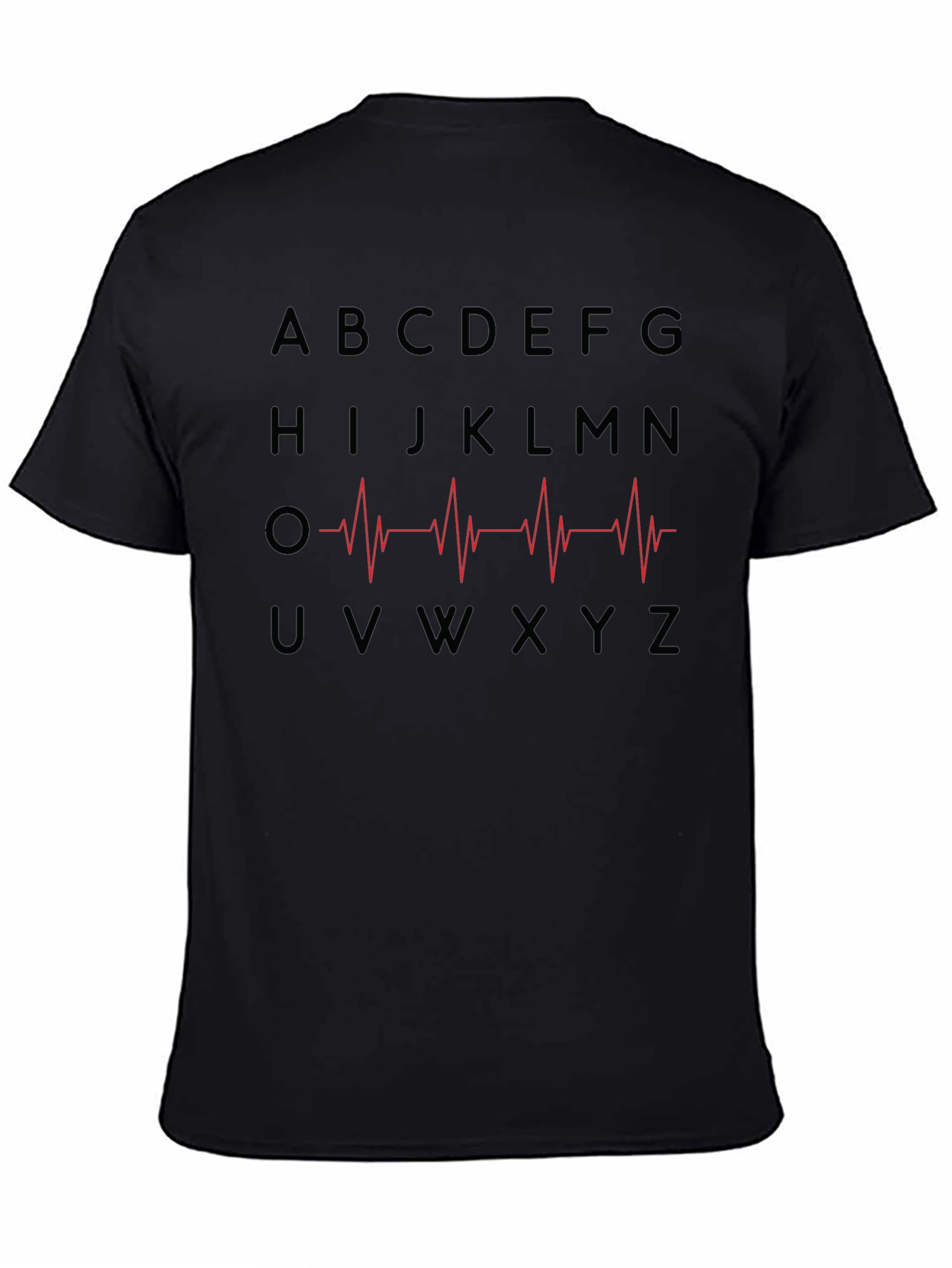 Alphabet Heartbeat Graphic T-Shirt