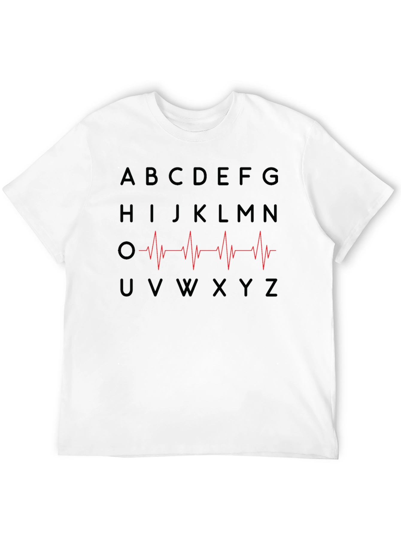 Alphabet Heartbeat Graphic T-Shirt