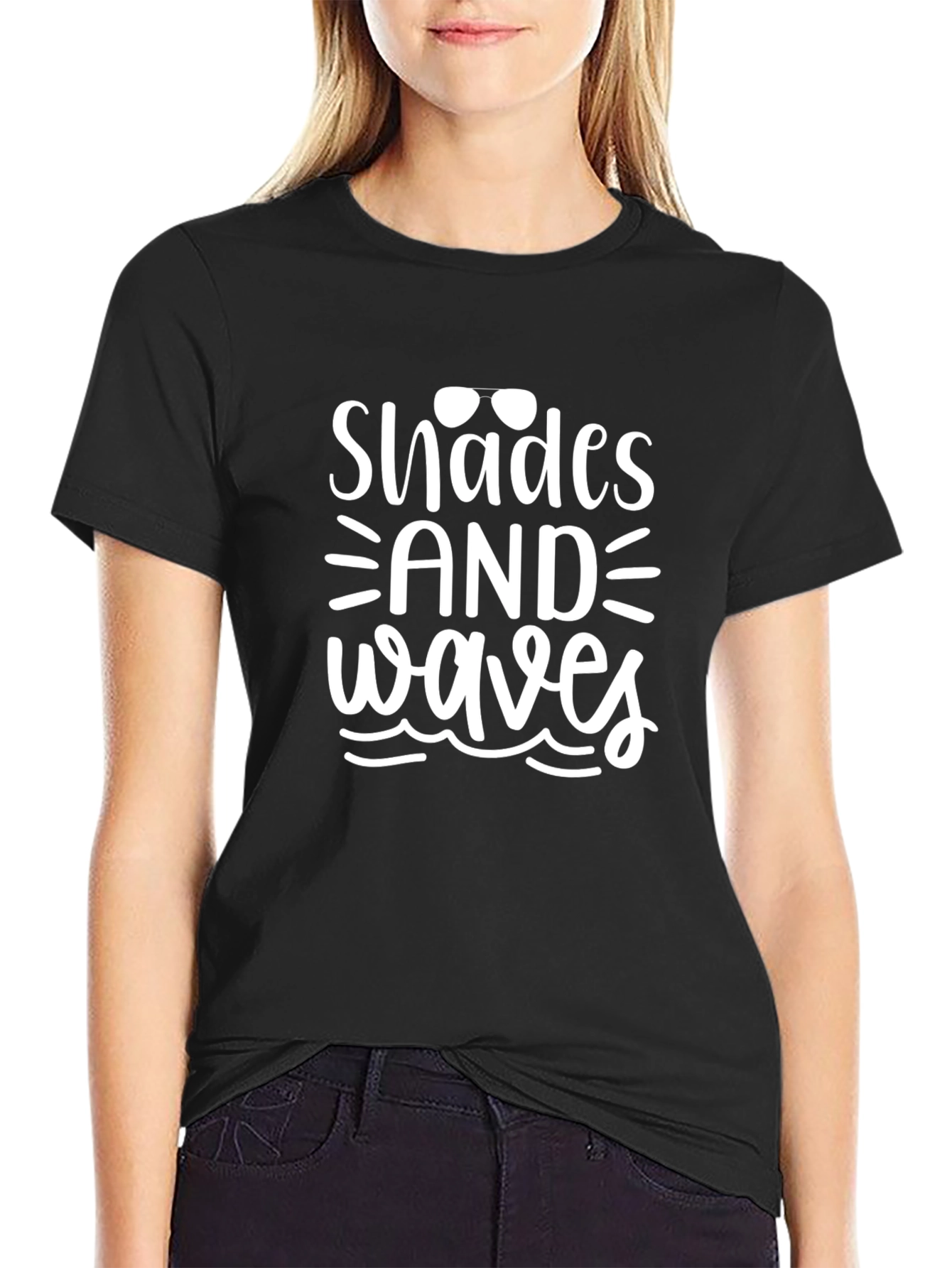 Shades and Waves Graphic T-Shirt - Summer Ready!